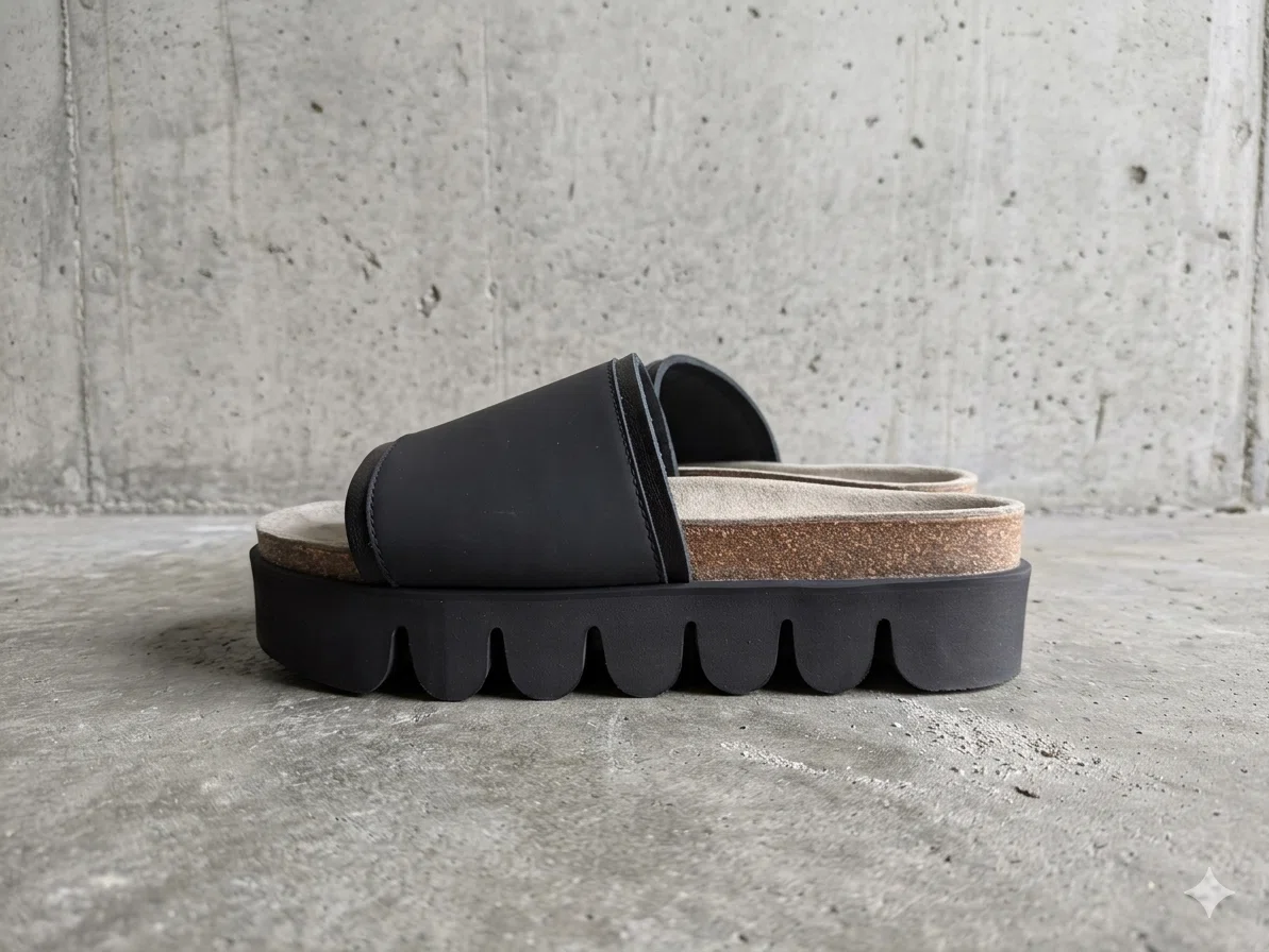 購入品紹介】本格レザーなスライドサンダル Hender Scheme