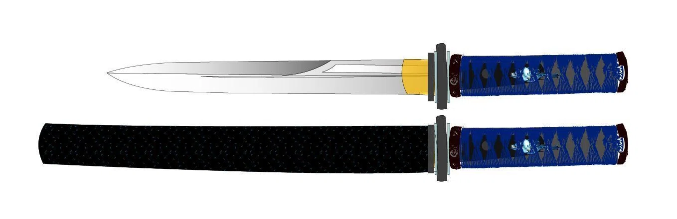 小烏丸『修羅』武具　刀装具　日本刀　模造刀  肋差   短刀 小烏丸造短刀の「拵」について考える｜我流思案