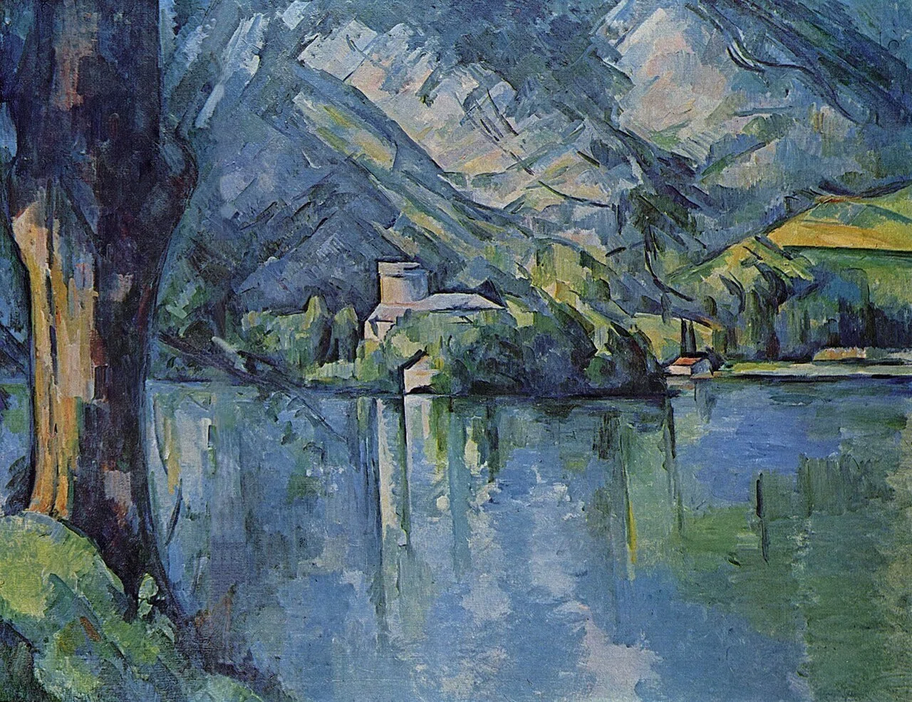 永遠の風景】セザンヌ『アヌシー湖』。幾何学と色彩が織りなす構造美