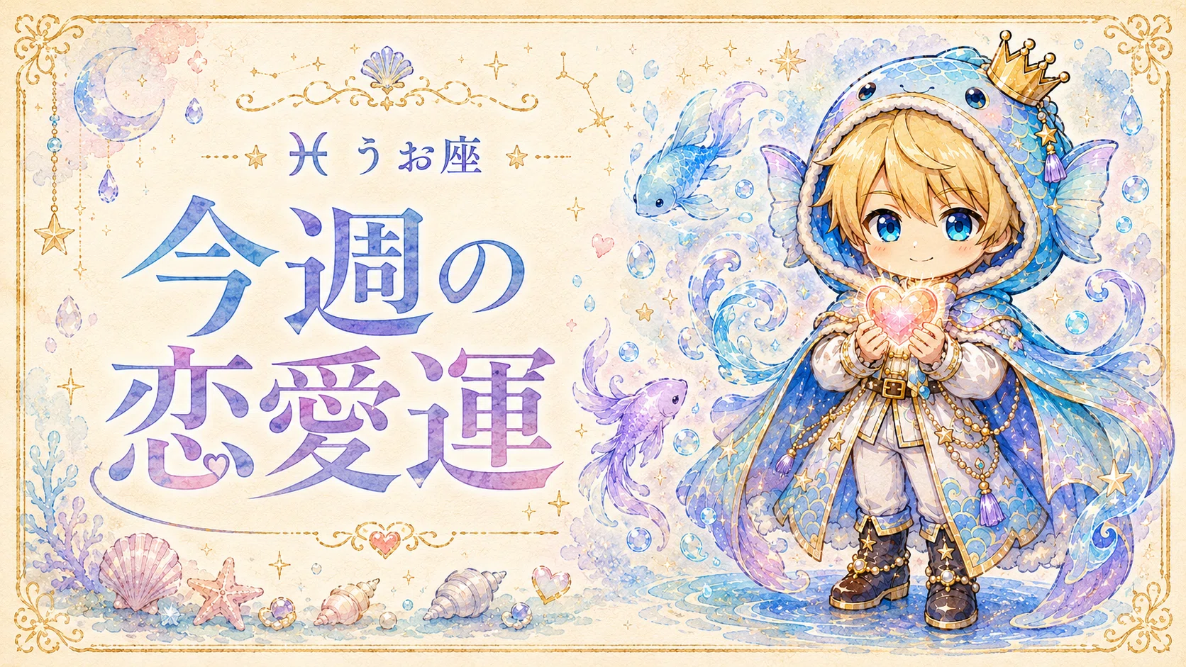 うお座 6/1〜6/7】抱えこんだものを運に任せよう。ゆだねる一週間