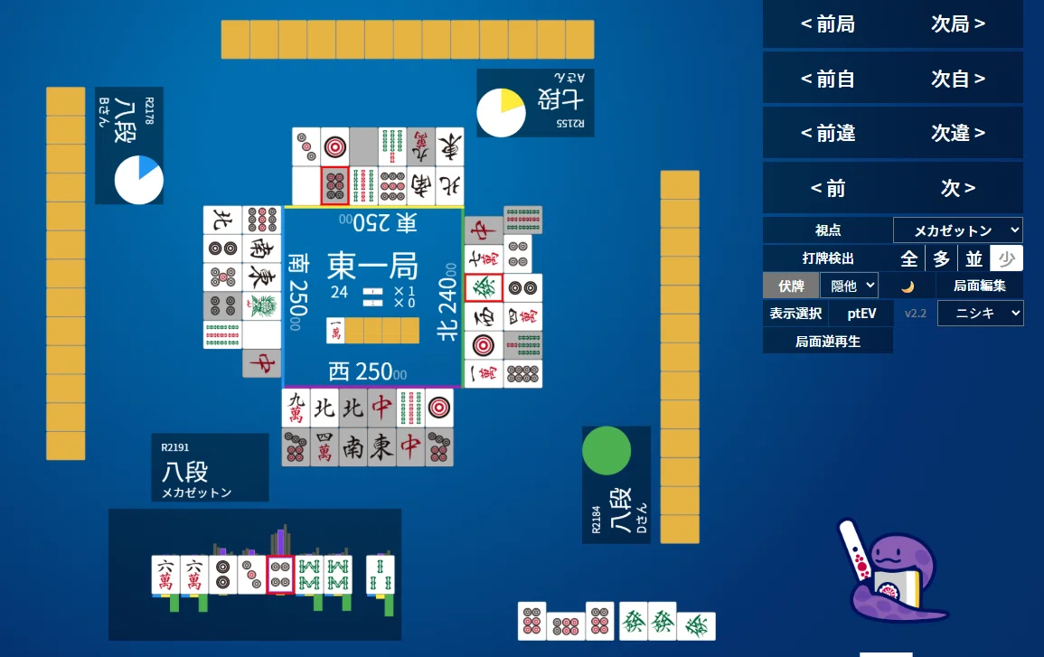 天鳳十段タッチを目指して毎日更新する麻雀note1372日(1休)｜メカZ