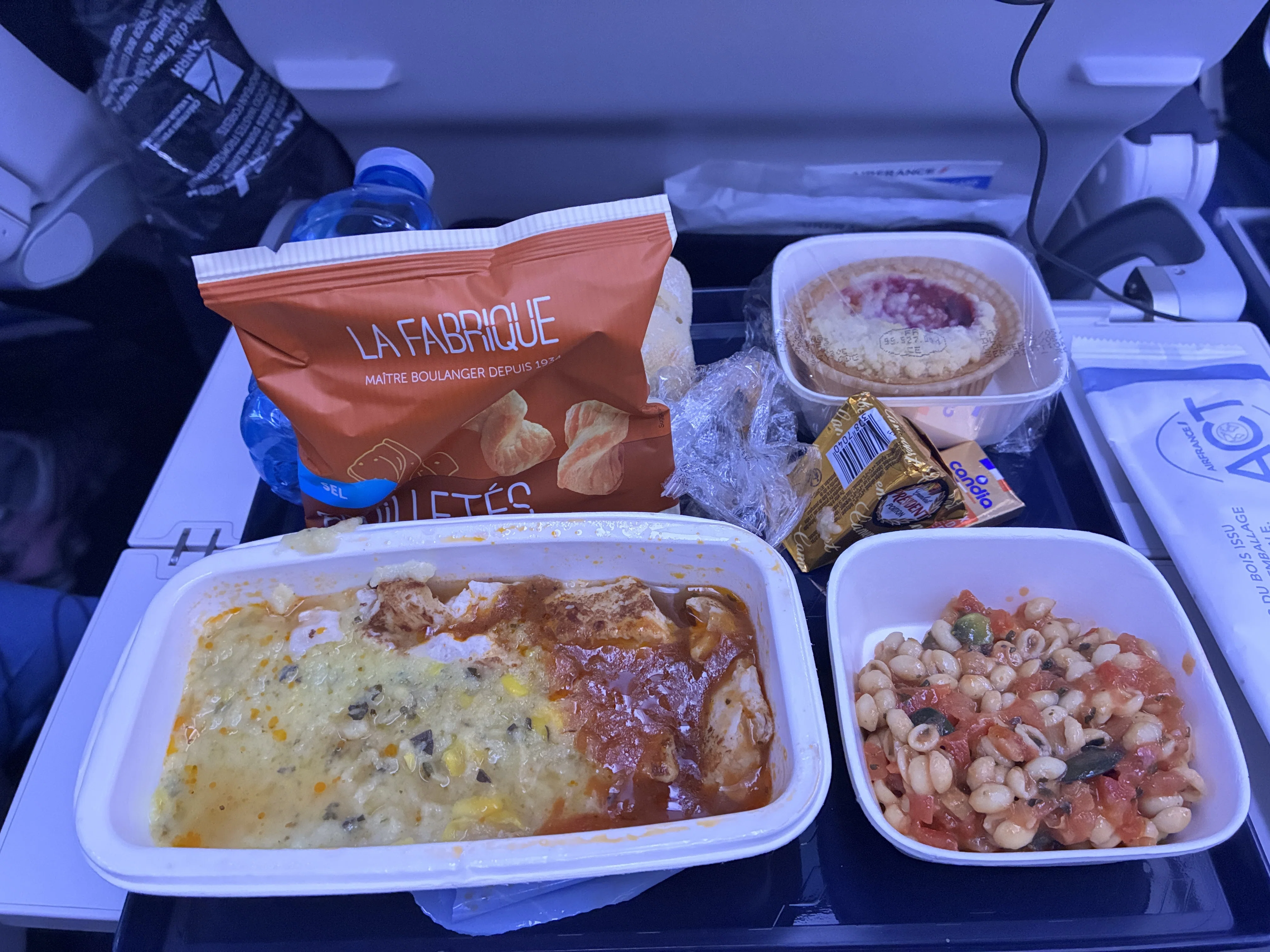 搭乗機】エールフランス(エコノミー)の機内食をガチレビュー｜久保直之