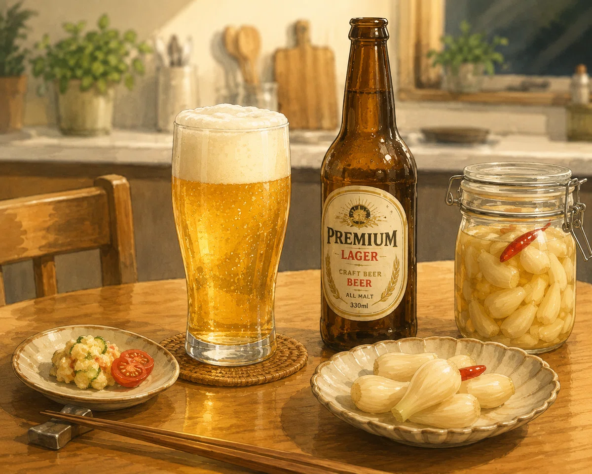 ビールとらっきょう漬け