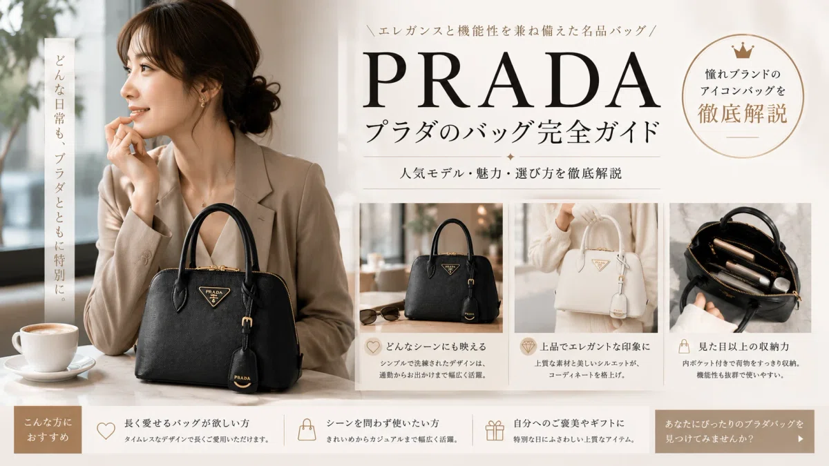 PRADAの洗練を纏う ― プロムナード サフィアーノ レザーバッグ｜高島屋