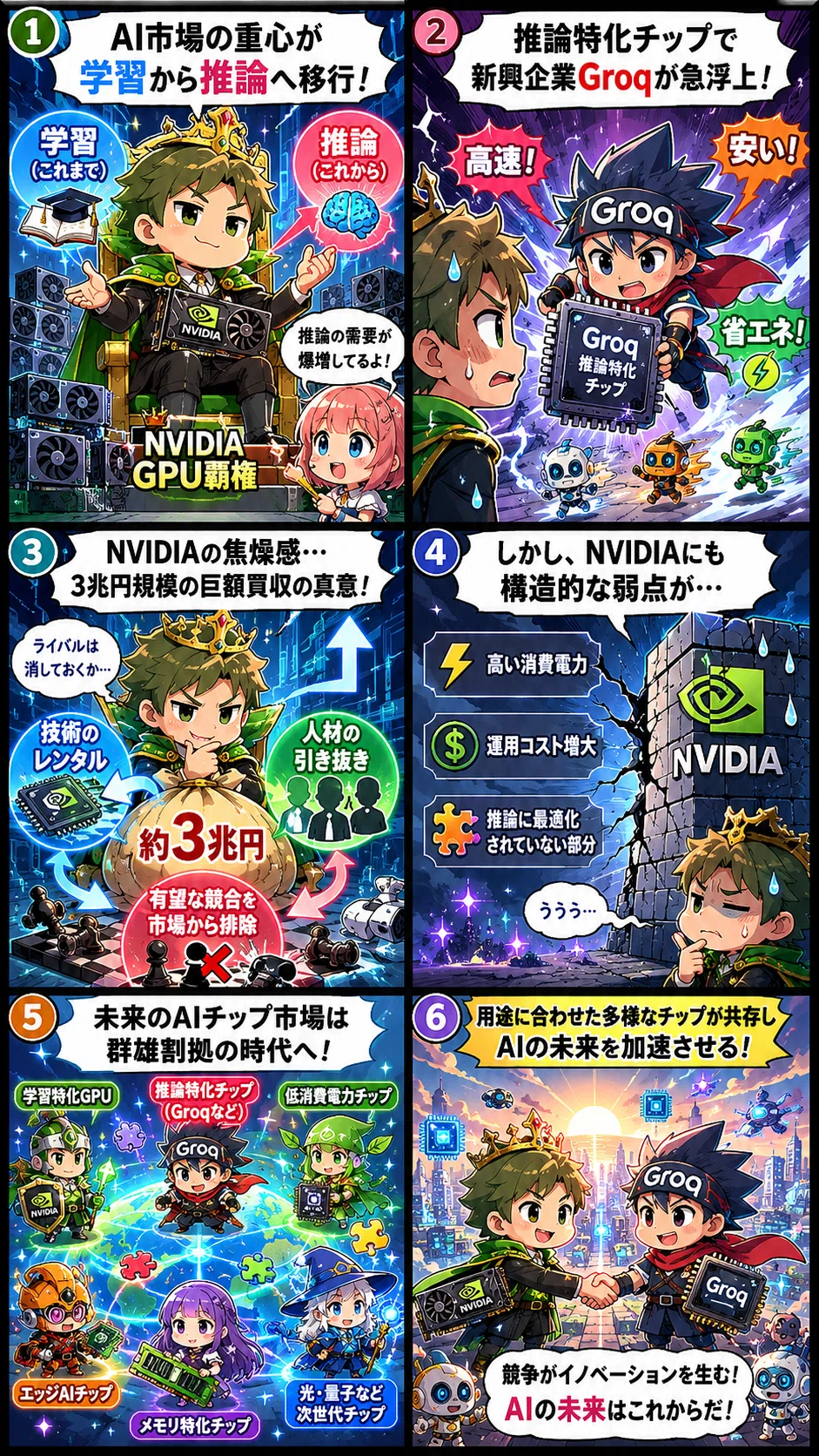 半導体帝国NVIDIAの半導体新興企業Groqに対する危機感と推論市場への大