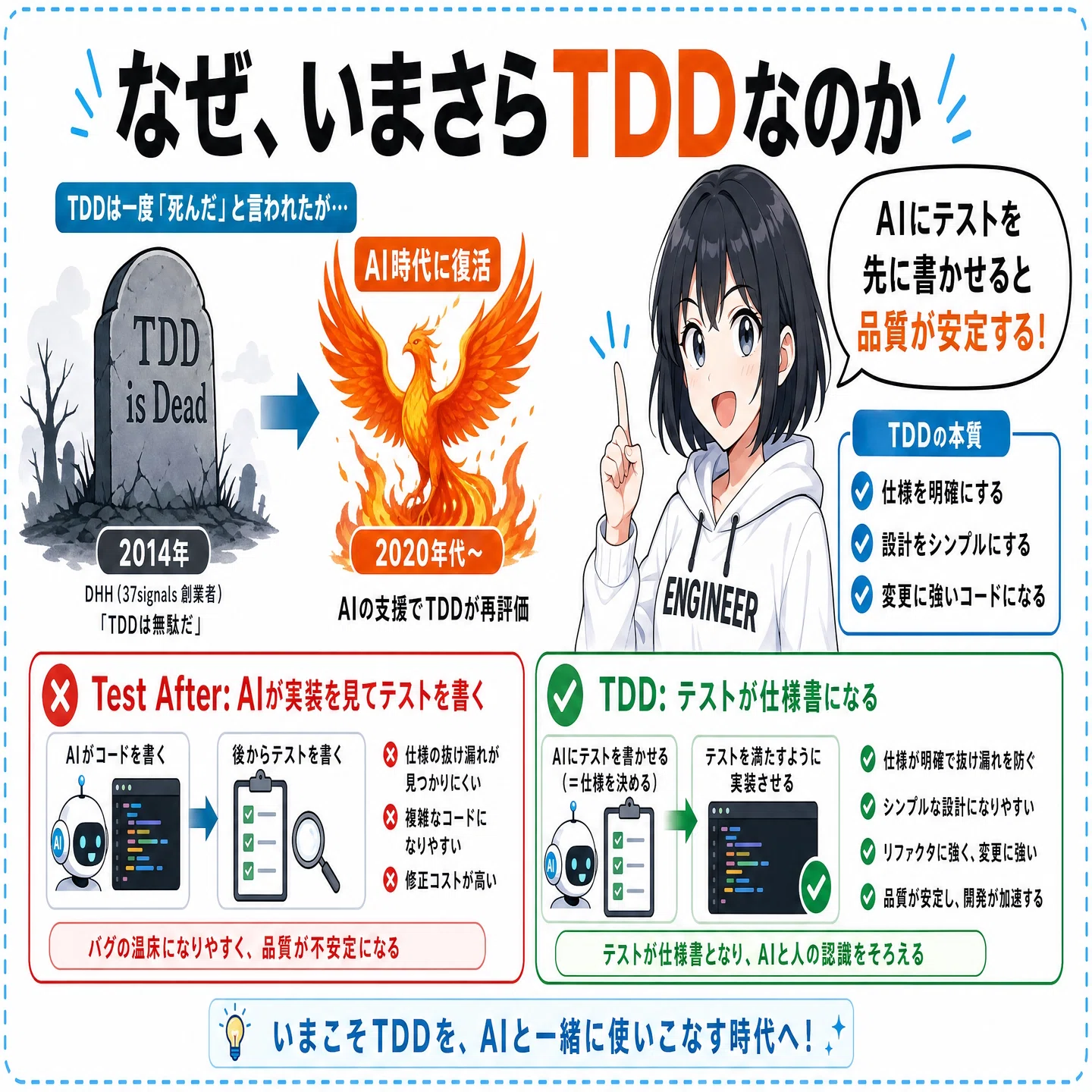 第 10 回｜Red-Green-Refactor は AI 時代に蘇る ──『TDD by Example