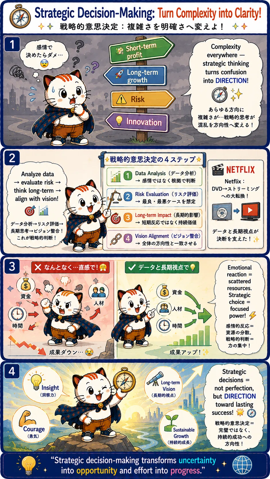 戦略的意思決定🧠📊🎯 英語が上達する！英語シャドーイング教室1222