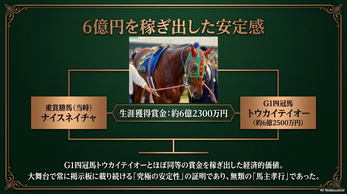 ナイスネイチャ -有馬3年連続3着、ブロンズコレクター-｜ハサミおじさん