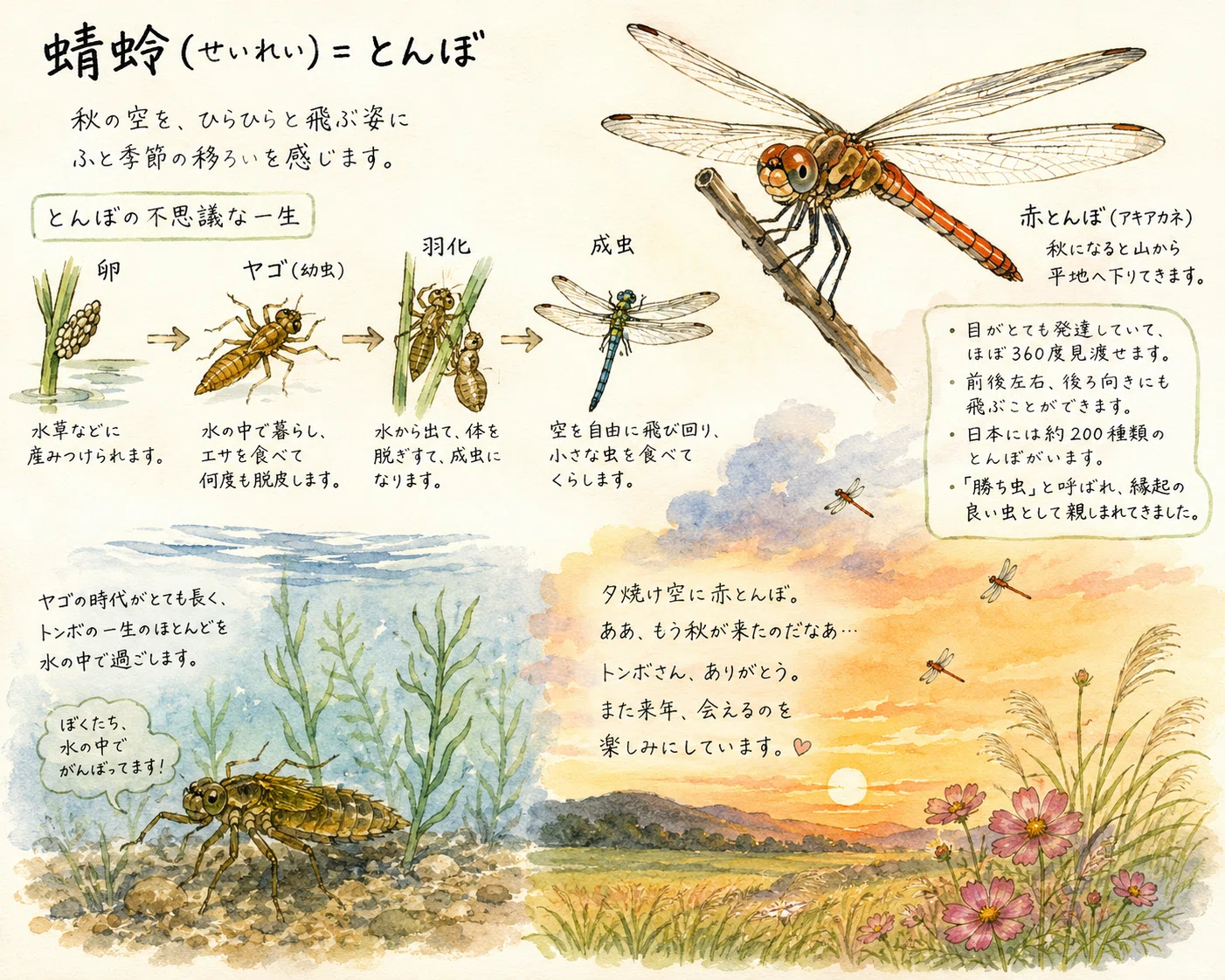 蜻蛉（とんぼ）はどこ行ったんやろ｜片桐 みかん