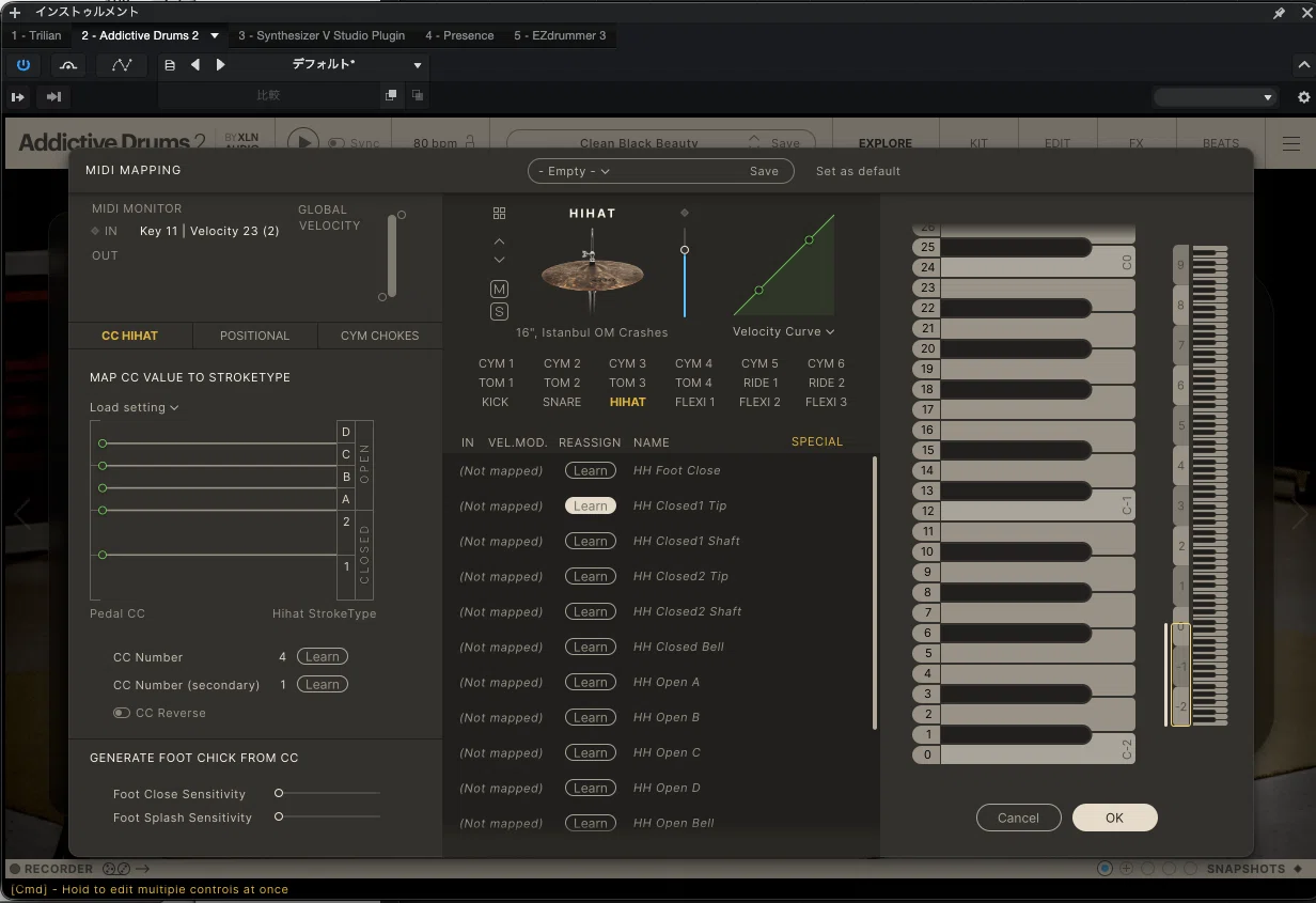 I created drum maps for Fender Studio Pro to coexist and utilize