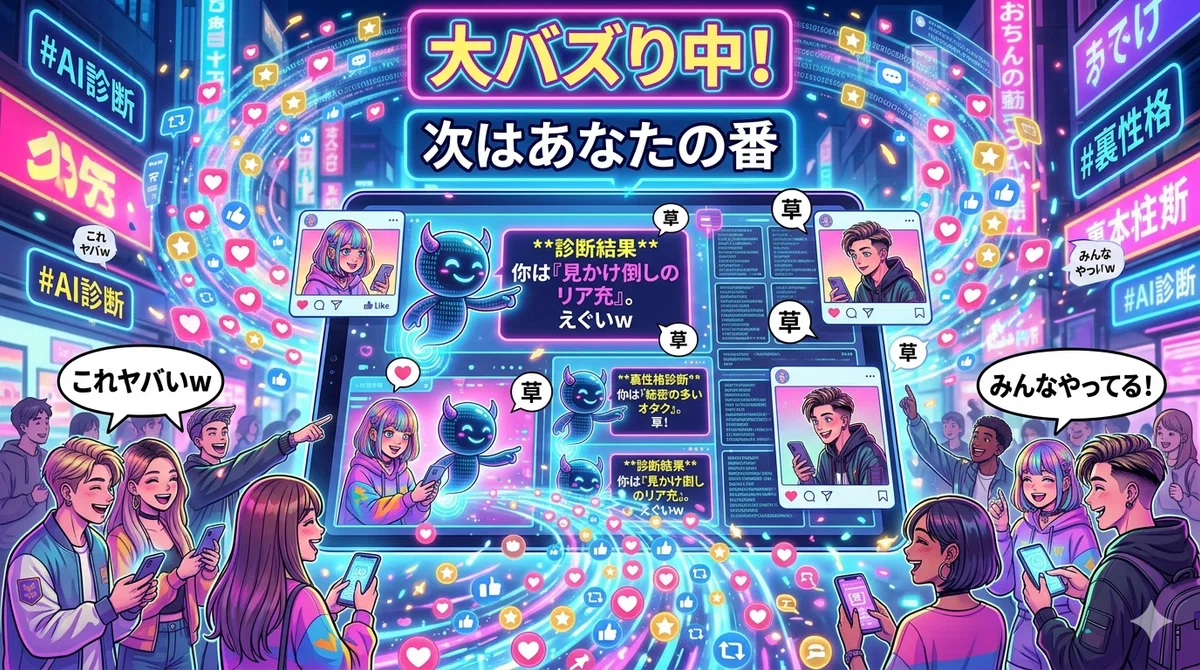 【毎日プロンプト#115】「AIに本性を暴かれたんだがw」SNSで大バズり中の“裏性格診断”プロンプト｜井戸のカツヲ