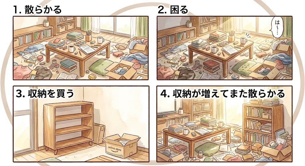 The perpetual motion machine of 'clutter' -> 'trouble' -> 'buying ...