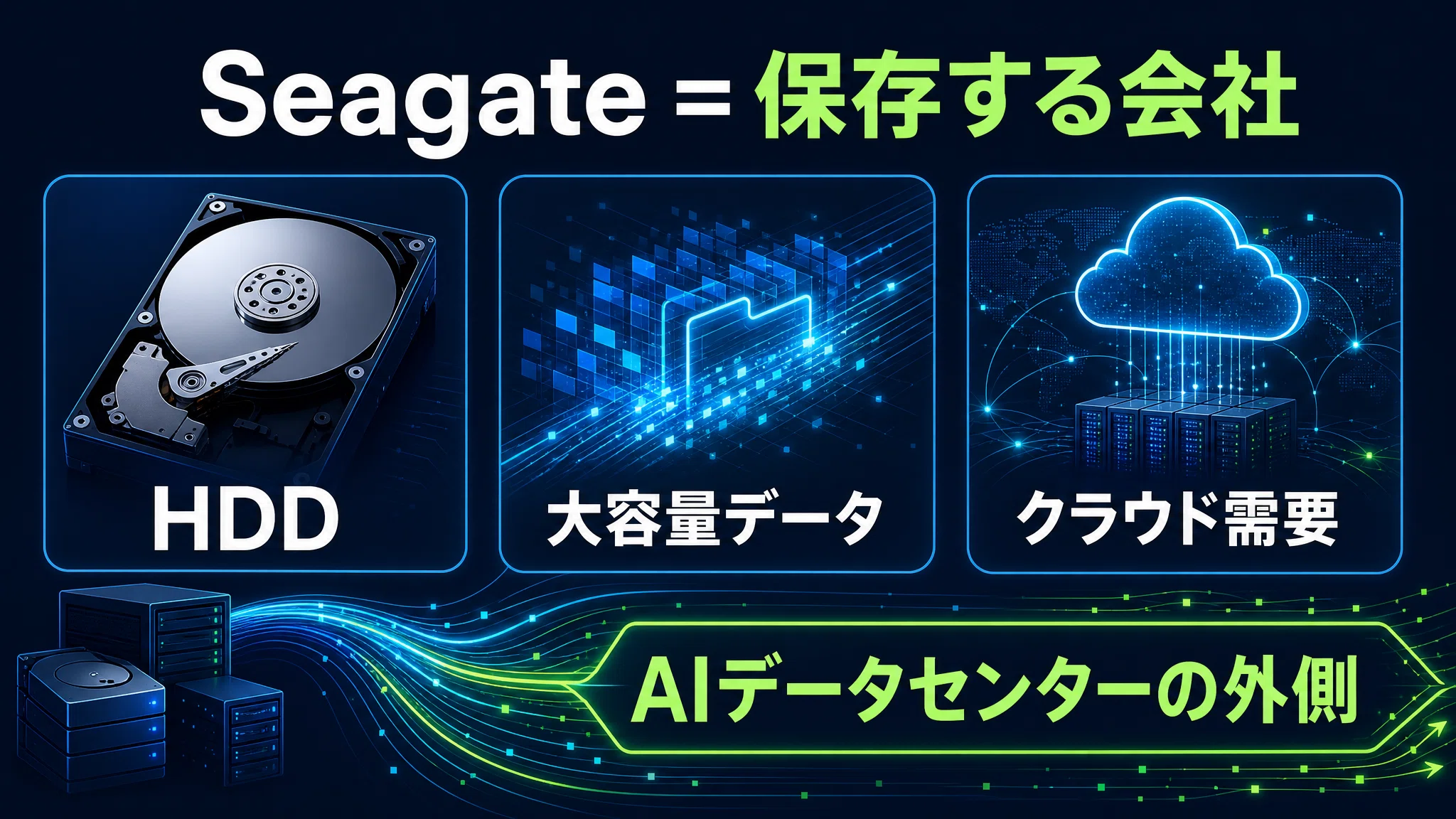 STXとは？】AIデータセンターの保存需要で注目されるストレージ銘柄
