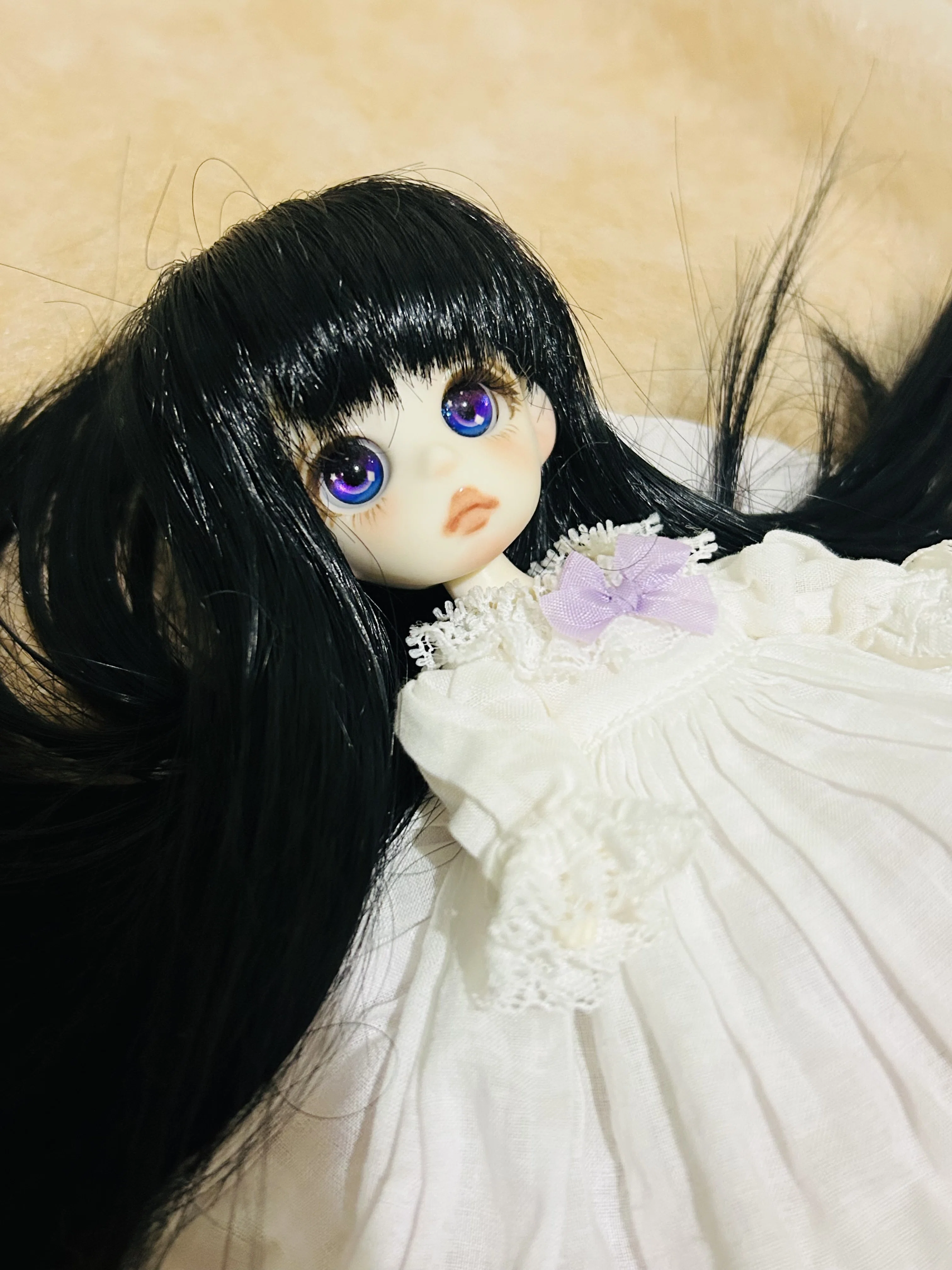 プレゼンテーションシート　ビスクドール　穏やか顔の裸ん坊や　ミニチュア小物 ドールをカスタムしよう♪〜ビスクドール編〜｜かんなねこ