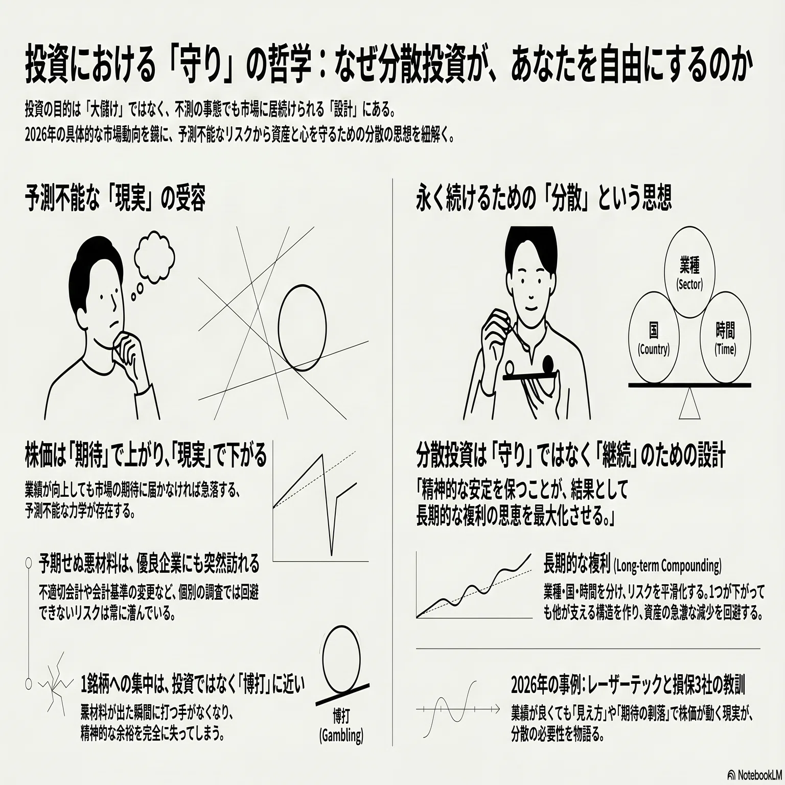 なぜ分散投資をしたほうがいいのか？1銘柄集中投資の怖さを最新事例