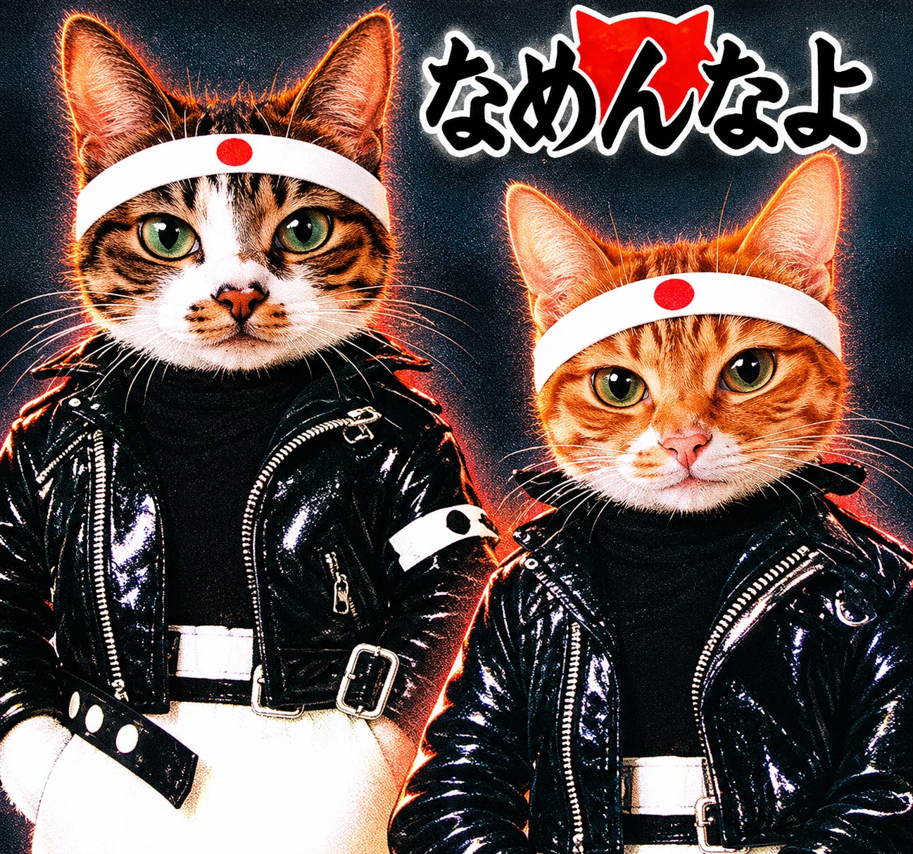なめ猫」とは、1980年代前半のツッパリ・暴走族ブームに乗じて一大