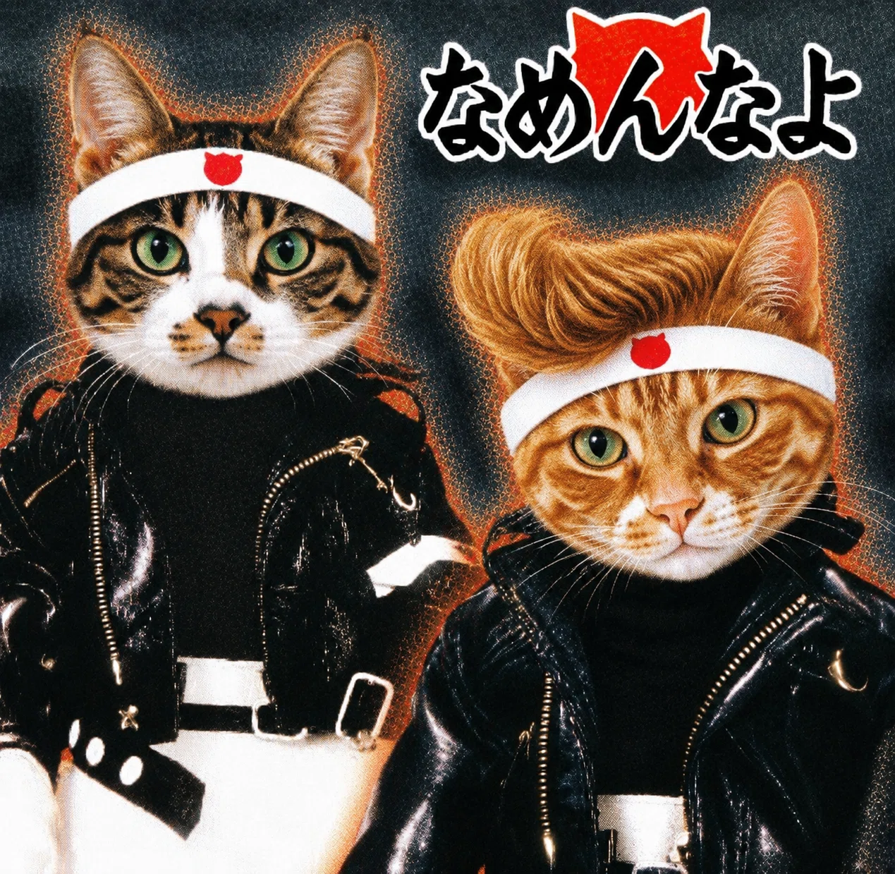 なめ猫」とは、1980年代前半のツッパリ・暴走族ブームに乗じて一大 