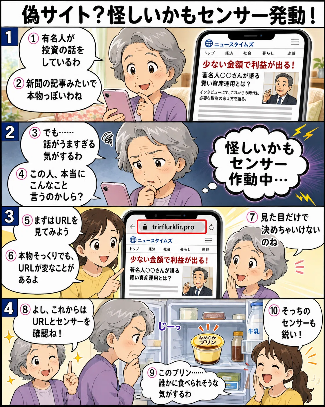 偽サイトを見分けるには？URLと「怪しいかもセンサー」が大切です