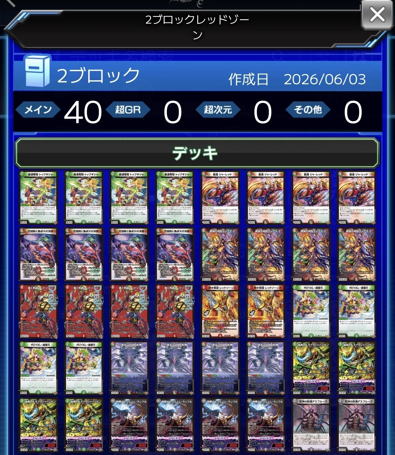 デュエルマスターズ2ブロック王道W・逆札編メタゲーム・ブレイクダウン