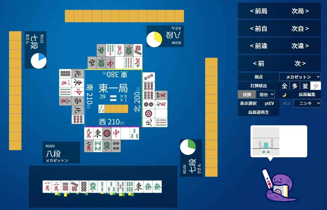 麻雀 天鳳十段タッチを目指して毎日更新する麻雀note1376日(1休)｜メカZ