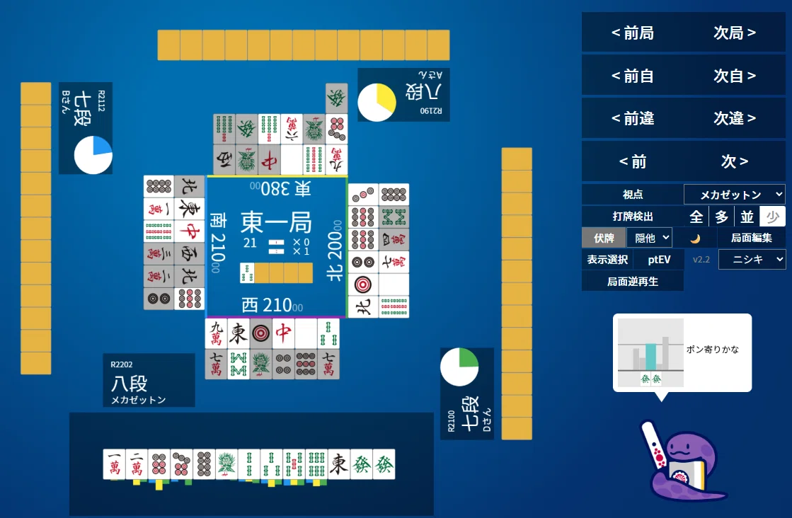 天鳳十段タッチを目指して毎日更新する麻雀note1376日(1休)｜メカZ