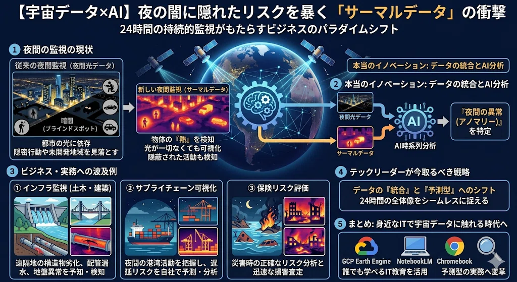 宇宙データ×AI】夜の闇に隠れたリスクを暴く「サーマルデータ」の衝撃