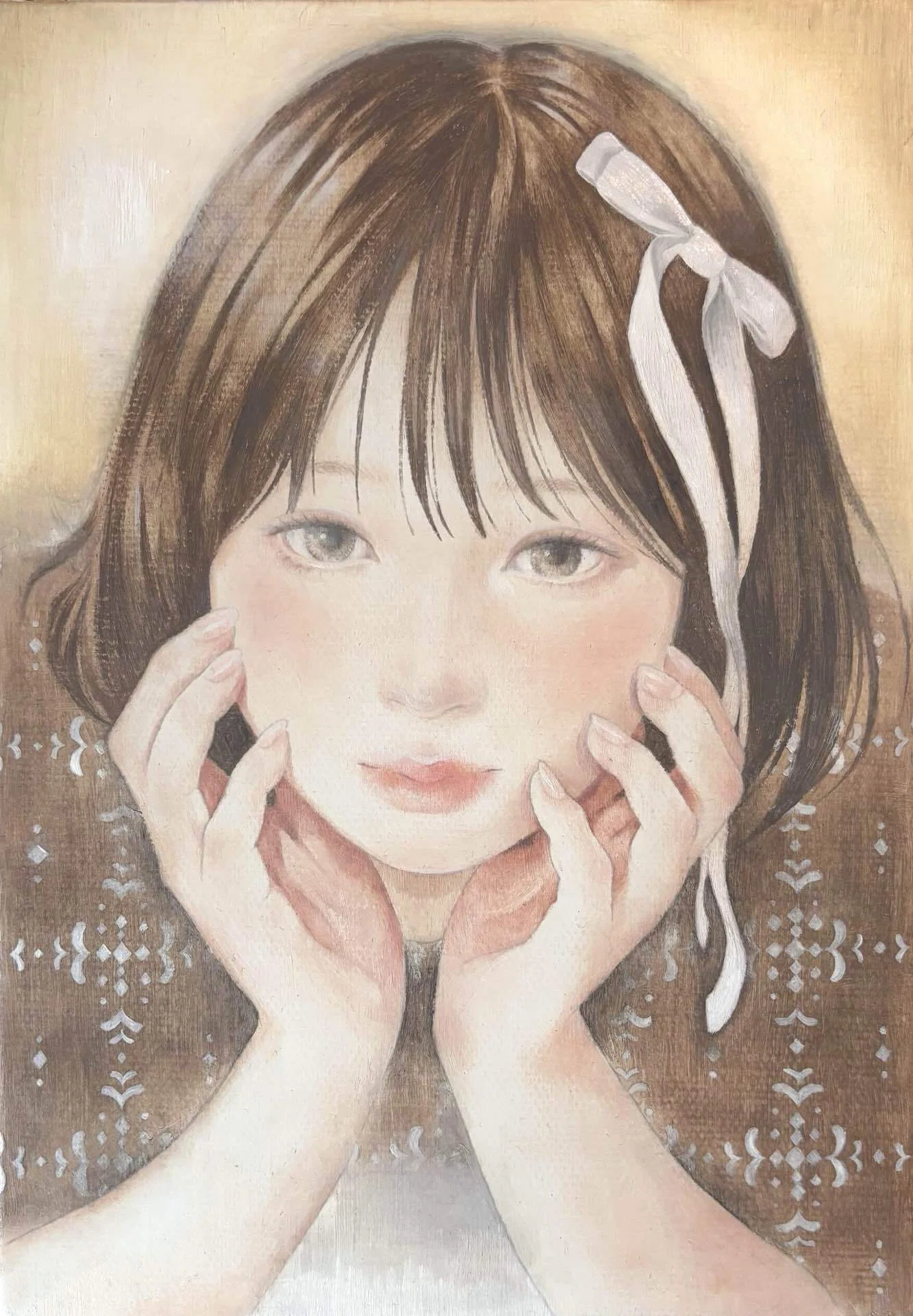 エッセイ】顔を描く難しさ｜油彩画『チョコレートムード』｜Aco Artist