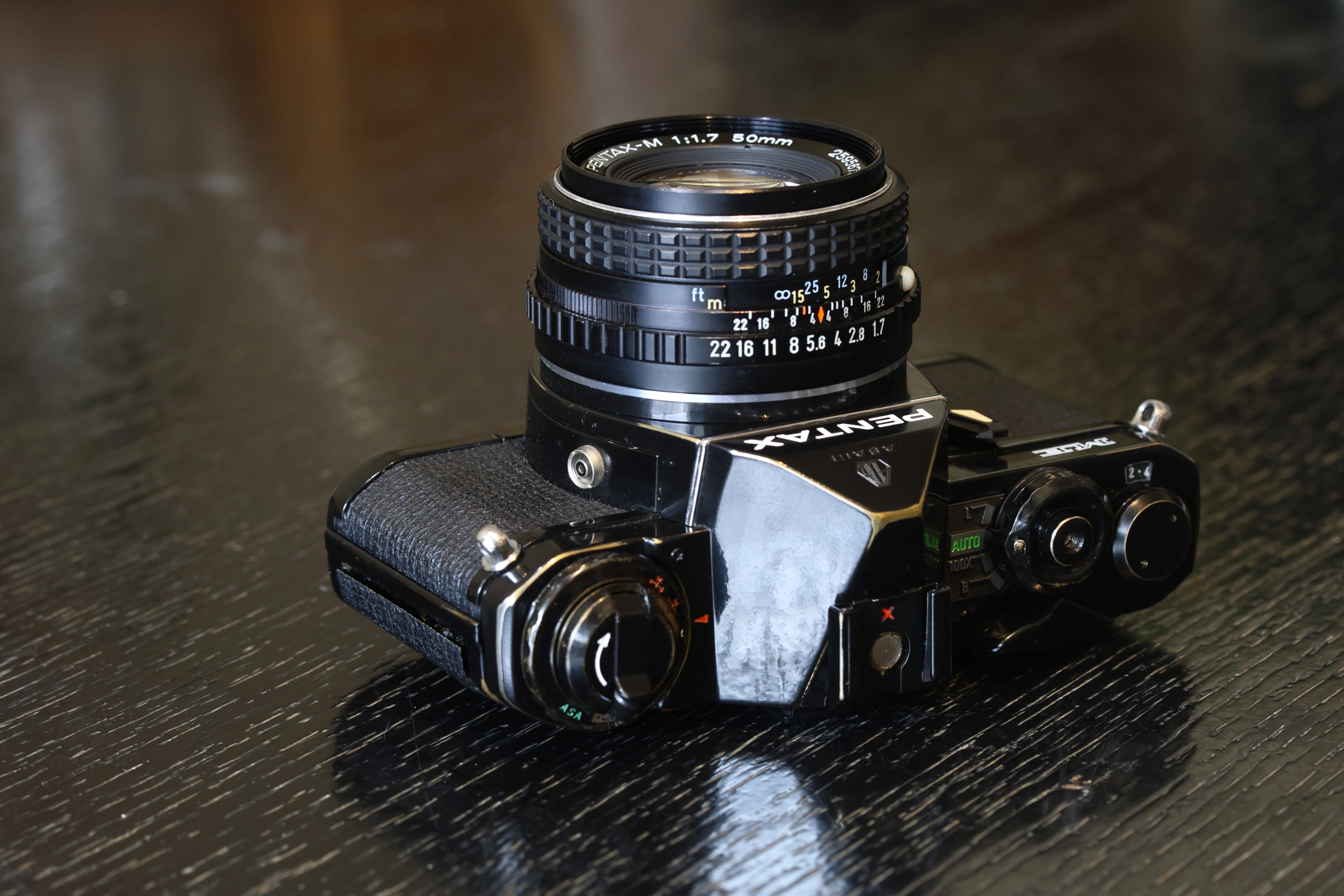 PENTAX ME ブラック 動作品 PENTAX ME Vintage Black ズームレンズ付き｜ideal_squid6717