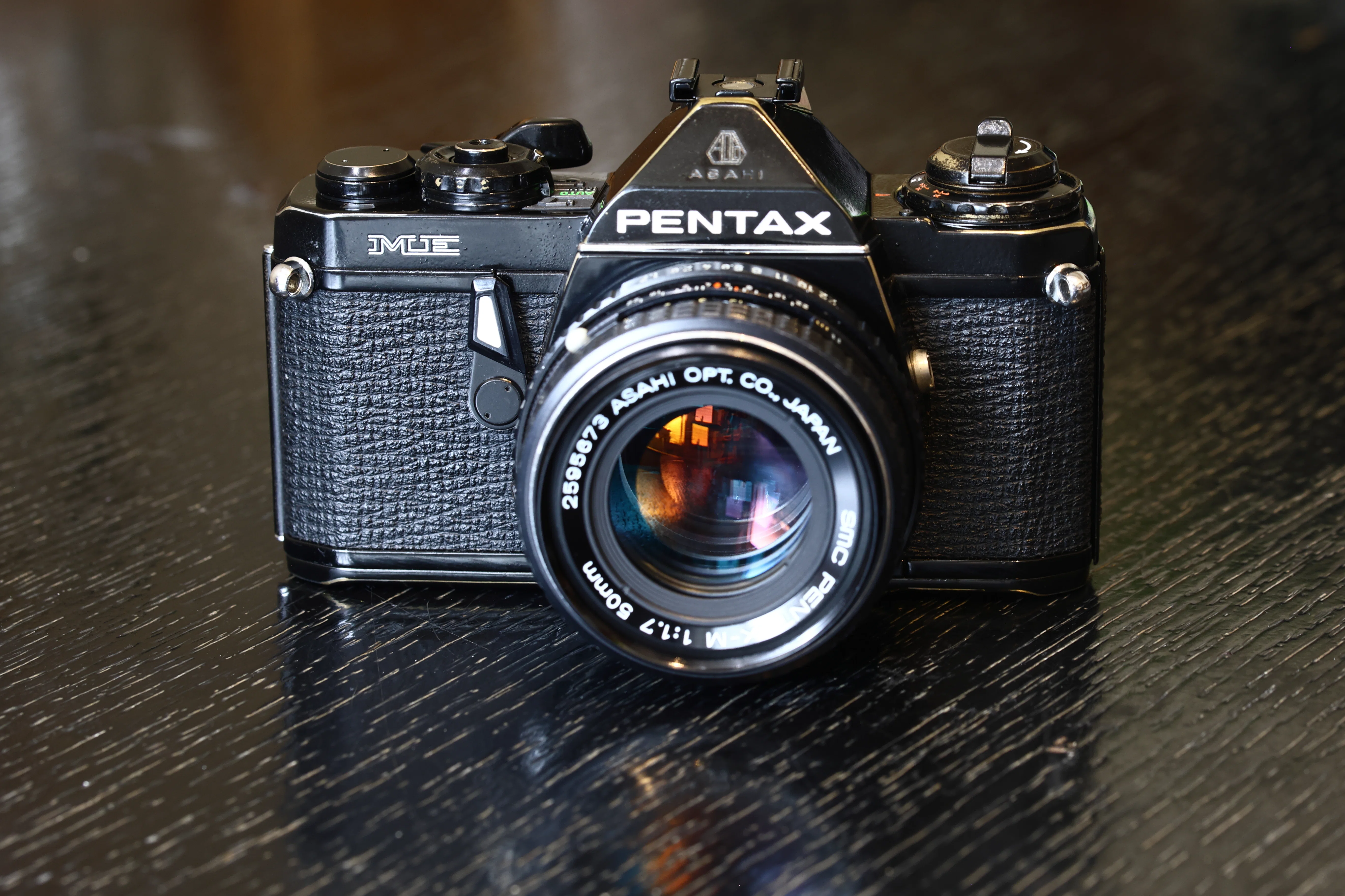 PENTAX ME BLACK SMC-M レンズ付 PENTAX ME Vintage Black ズームレンズ付き｜ideal_squid6717