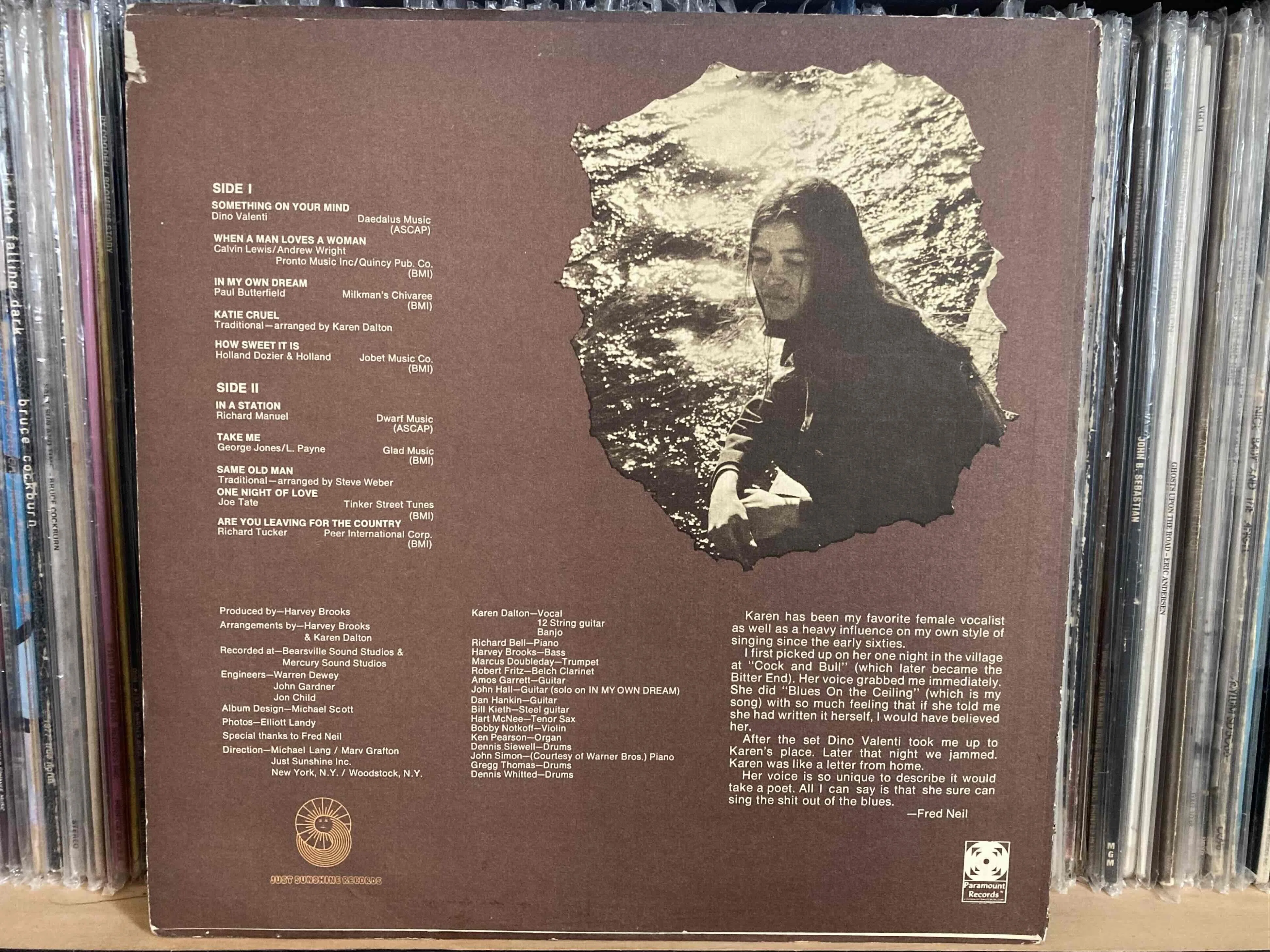 Karen Dalton [ In My Own Time ] Paramount PAS-6008 ｜naruru's Record