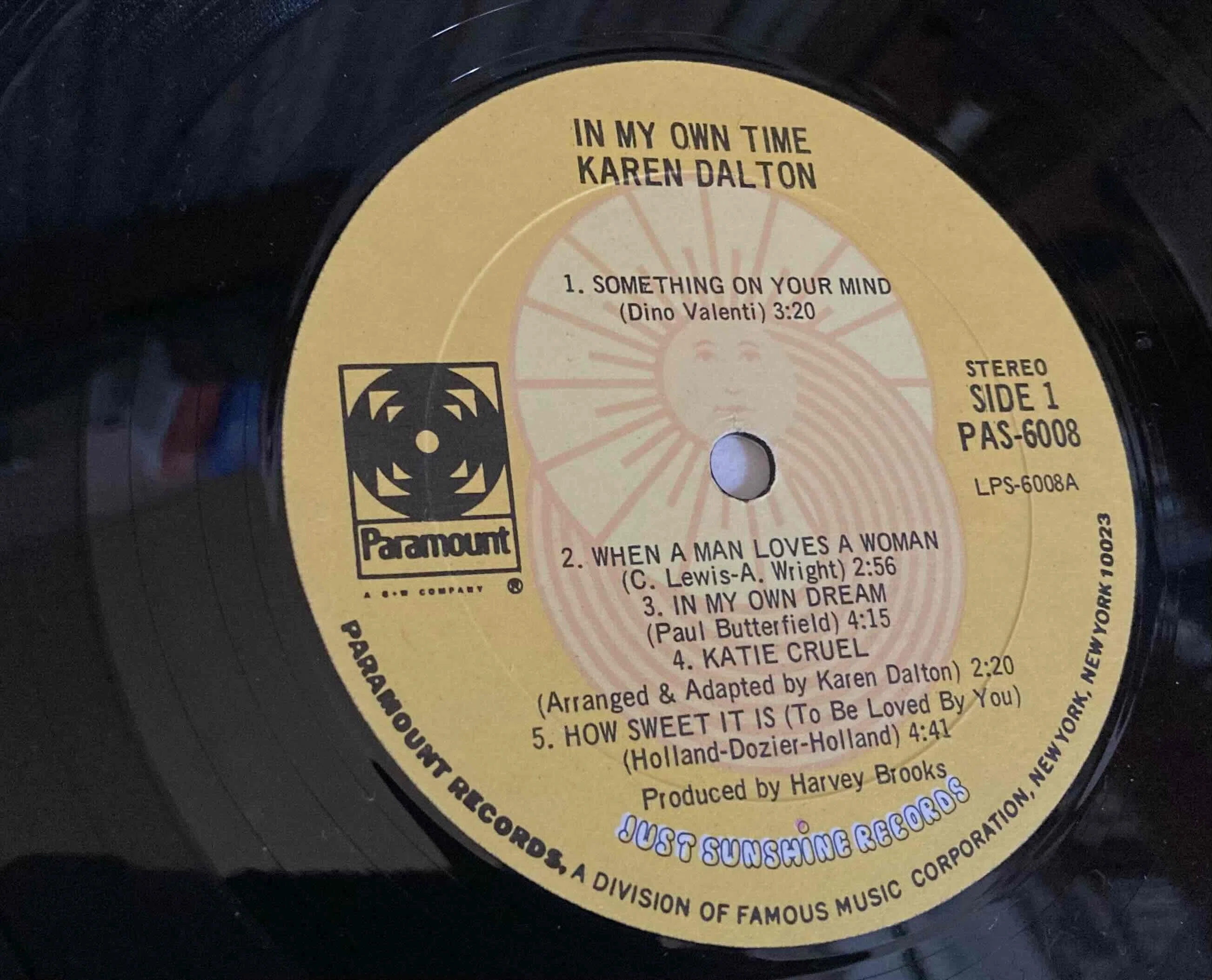 Karen Dalton [ In My Own Time ] Paramount PAS-6008 ｜naruru