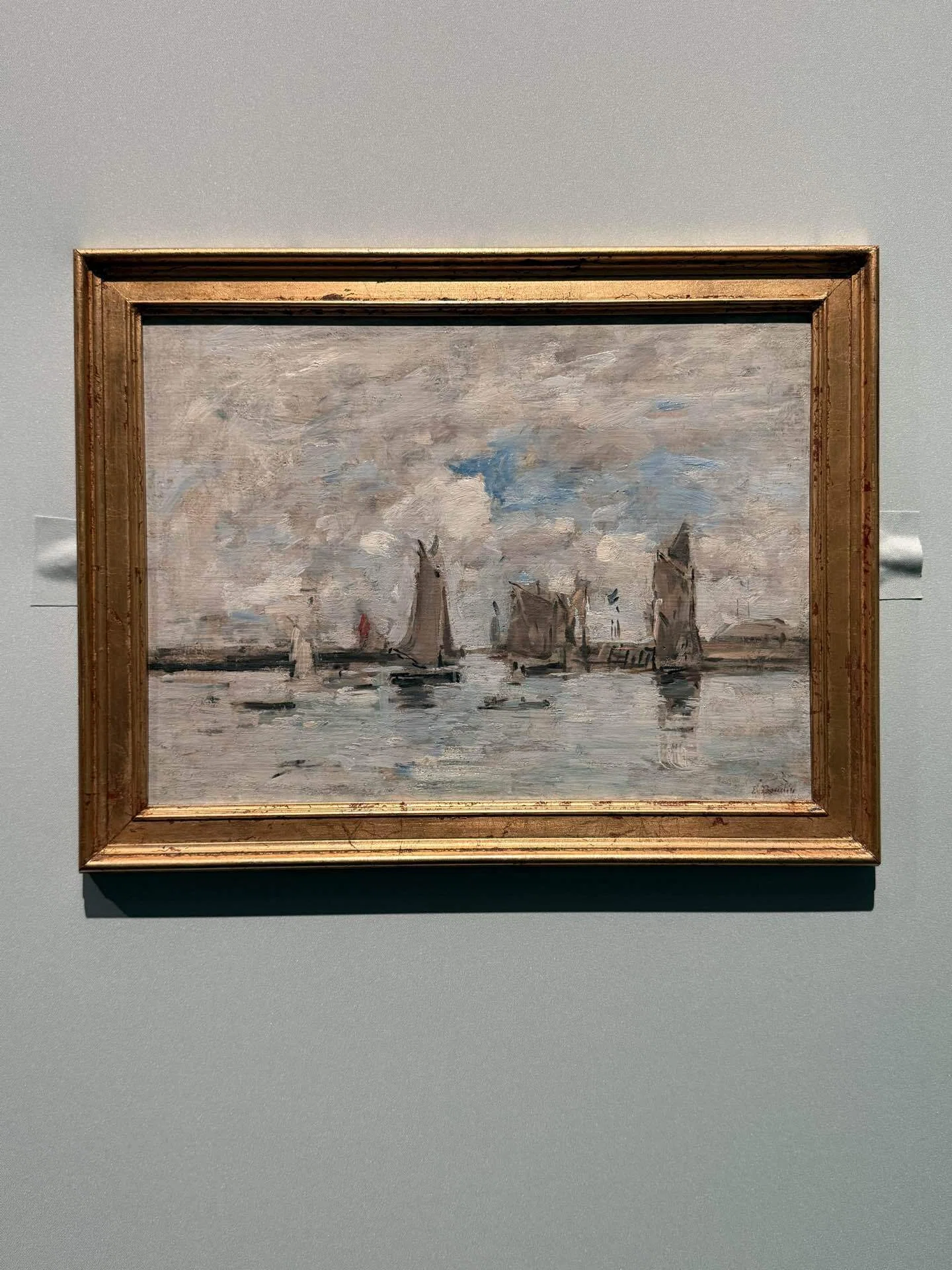 ニックネーム　ウジェーヌ・ブーダン『カマレの港』1872年　複製画 アートめぐり ウジェーヌ・ブーダン展―瞬間の美学、光の探求｜もさ
