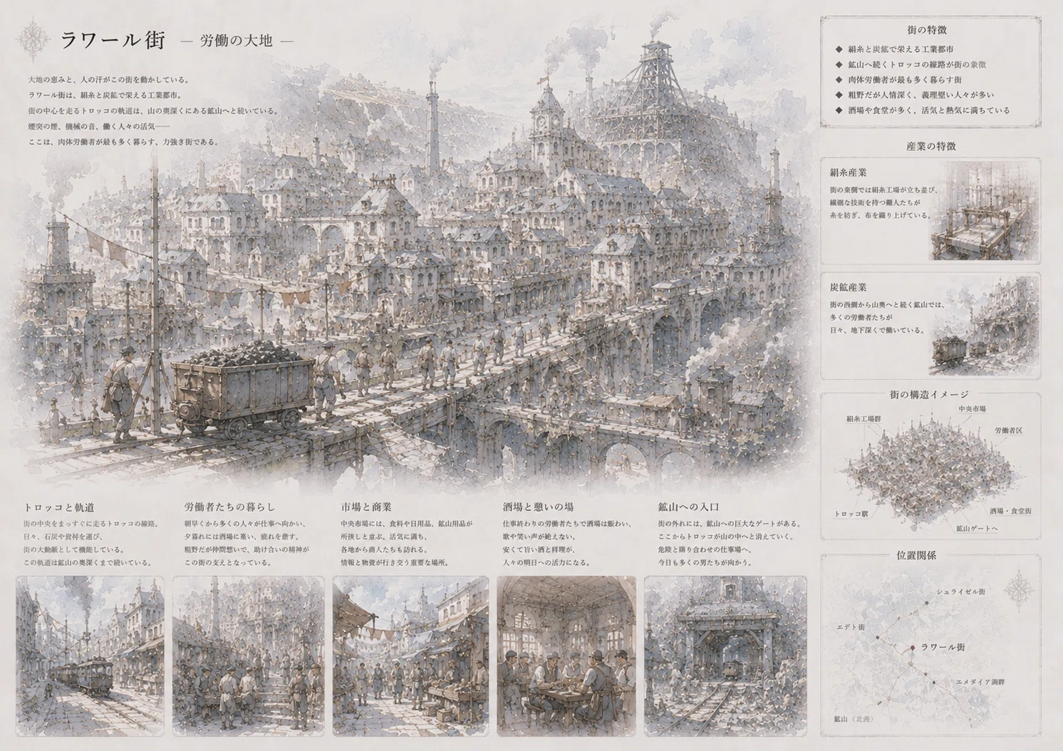 未來隔離〜白灰の時代〜』コンセプトアート②（本作品一部と原案公開