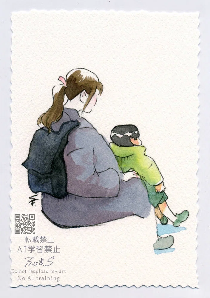 スケッチ原画（ポストカードサイズ）見本｜神田川グフ