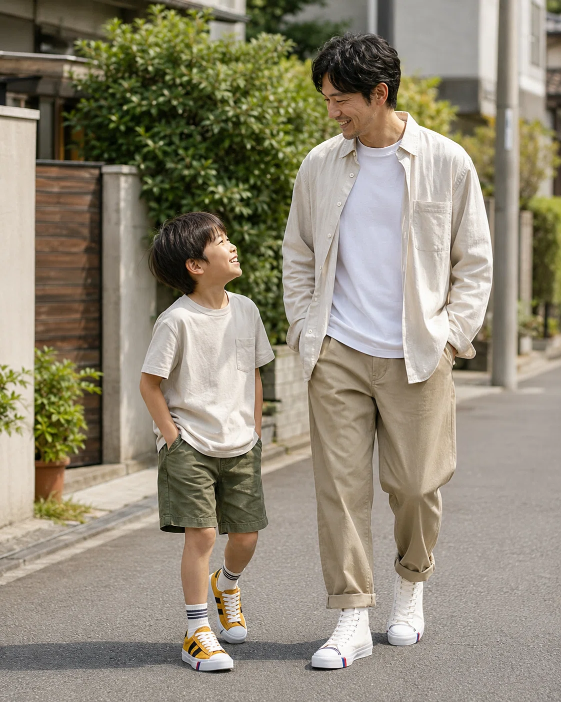 父と息子、二世代で“同じ名作”を履くという贈り物。サイズ違いのリンク