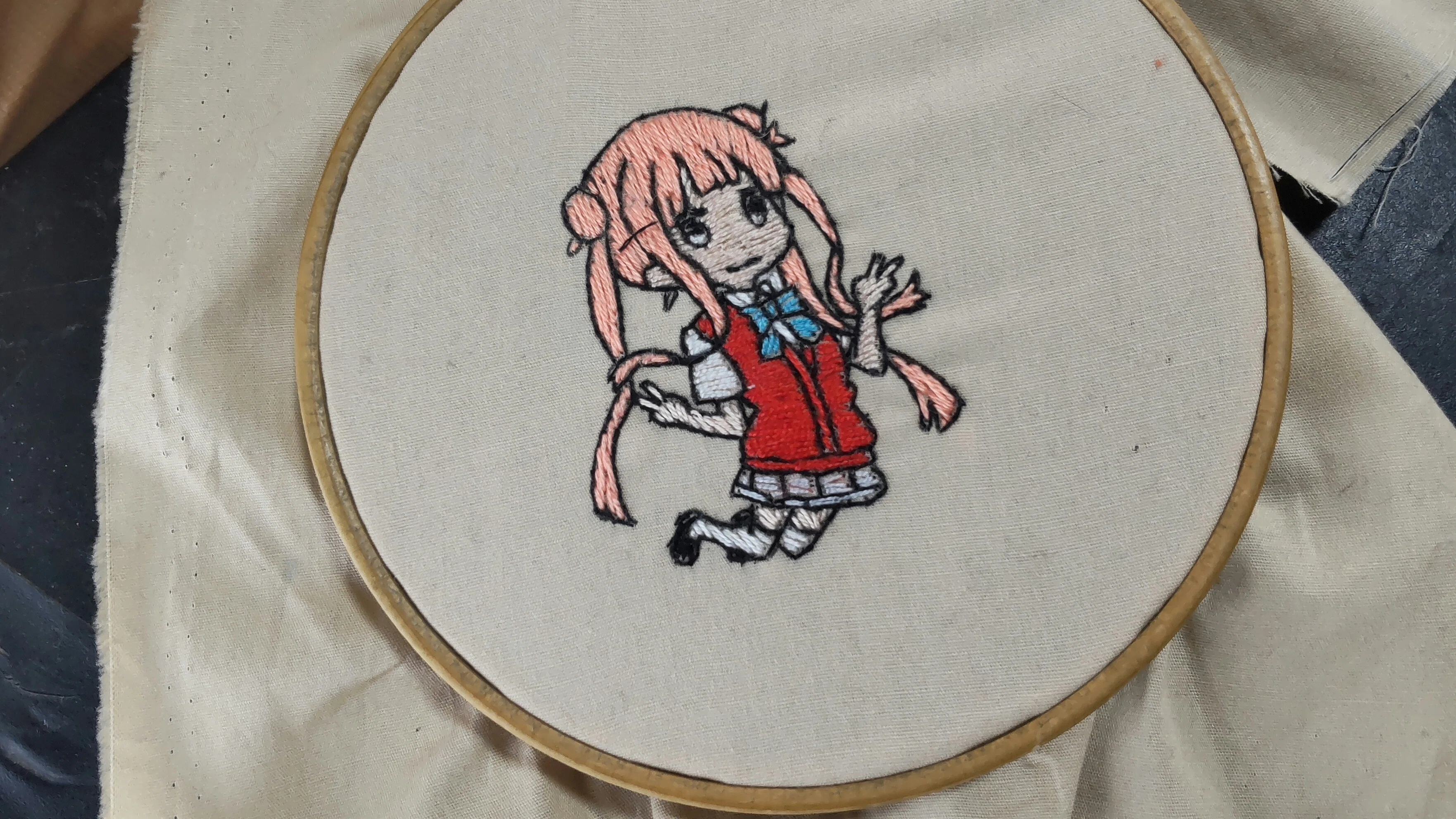 刺繍16日目【伊万莉まりあ/この美術部には問題がある】～刺繍公開