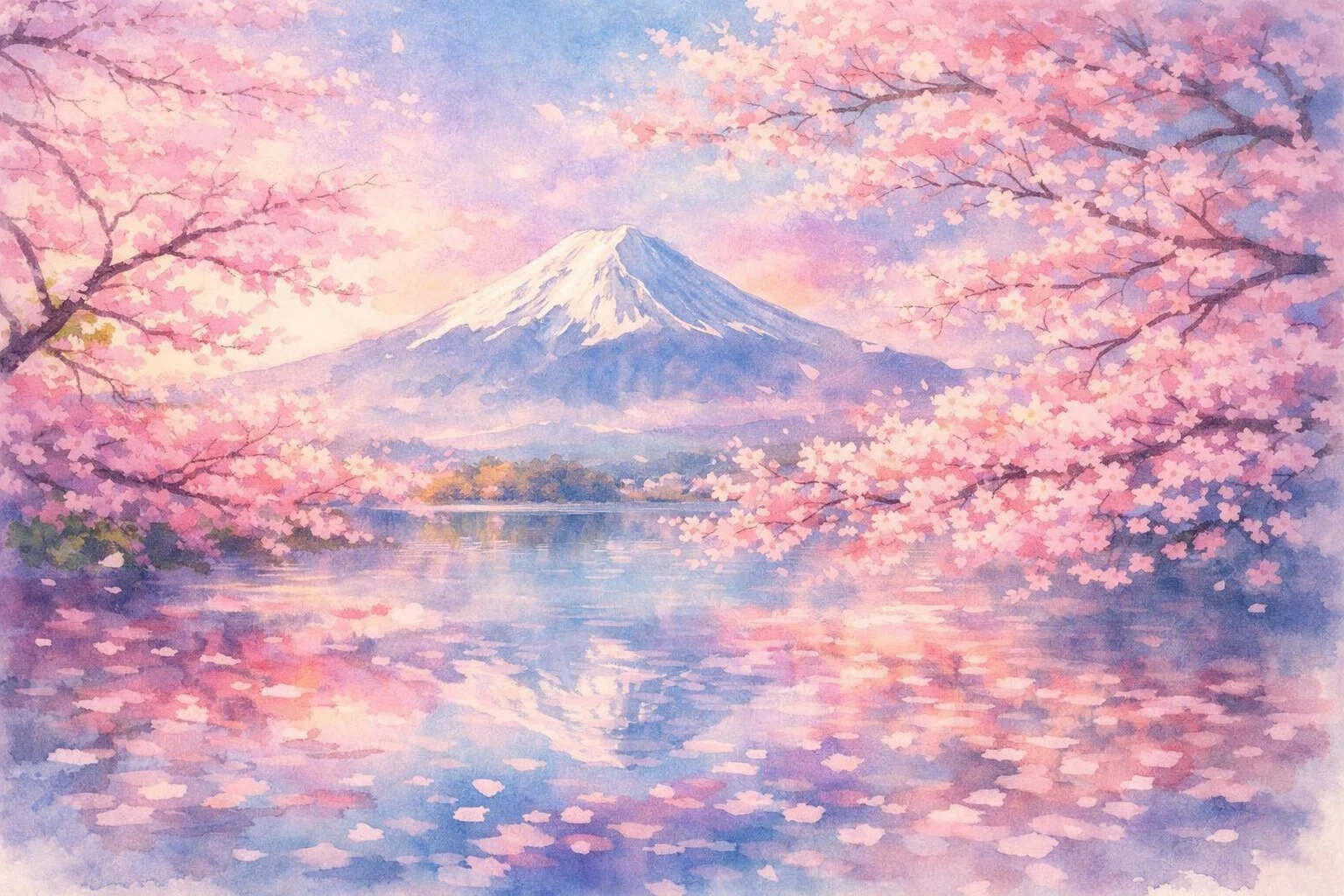 すいさい AI桜富士山｜GANDEAUX（がんどうあつし）