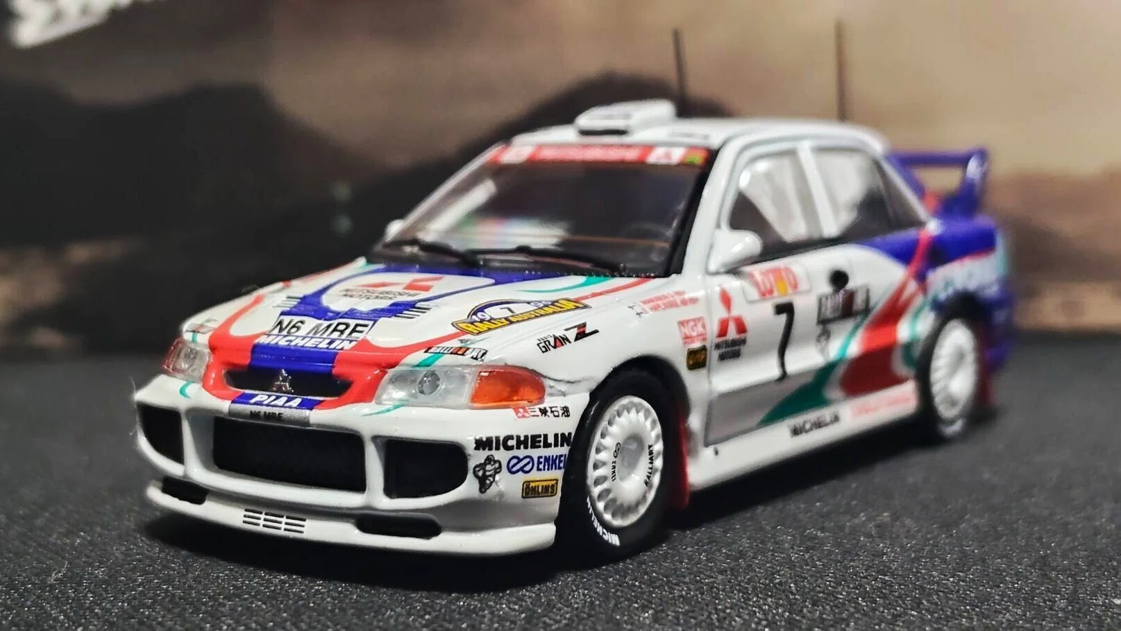INNO64 1/64 Mitsubishi LANCER EVOLUTION III #7 Australia Rally