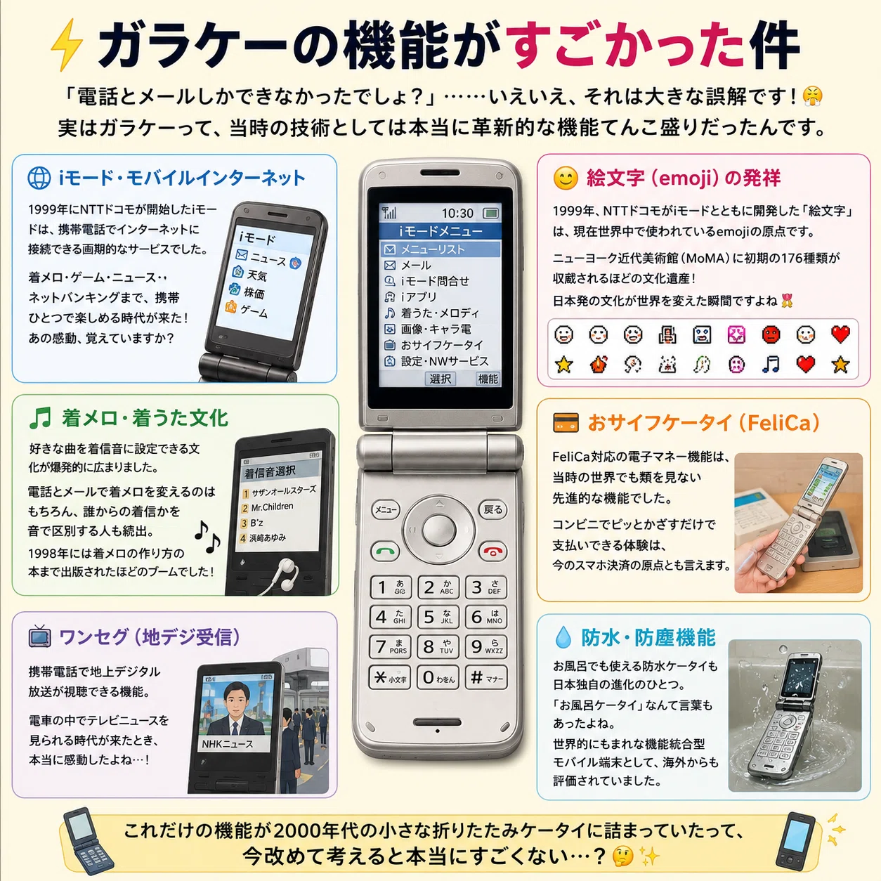 📱 ガラケーとは？2026年版｜時代を超えた日本の名機を振り返る