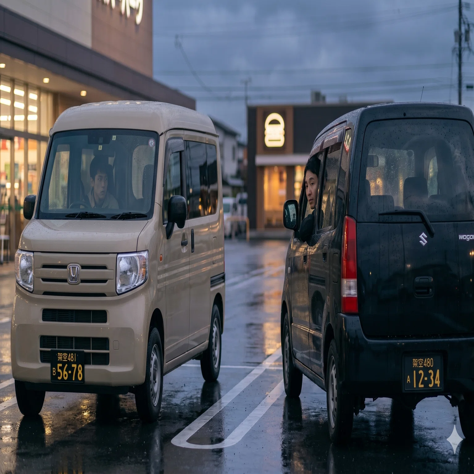 スーパーの駐車場で視線が交差した瞬間。黒ナンバーのワゴンRを走らせ
