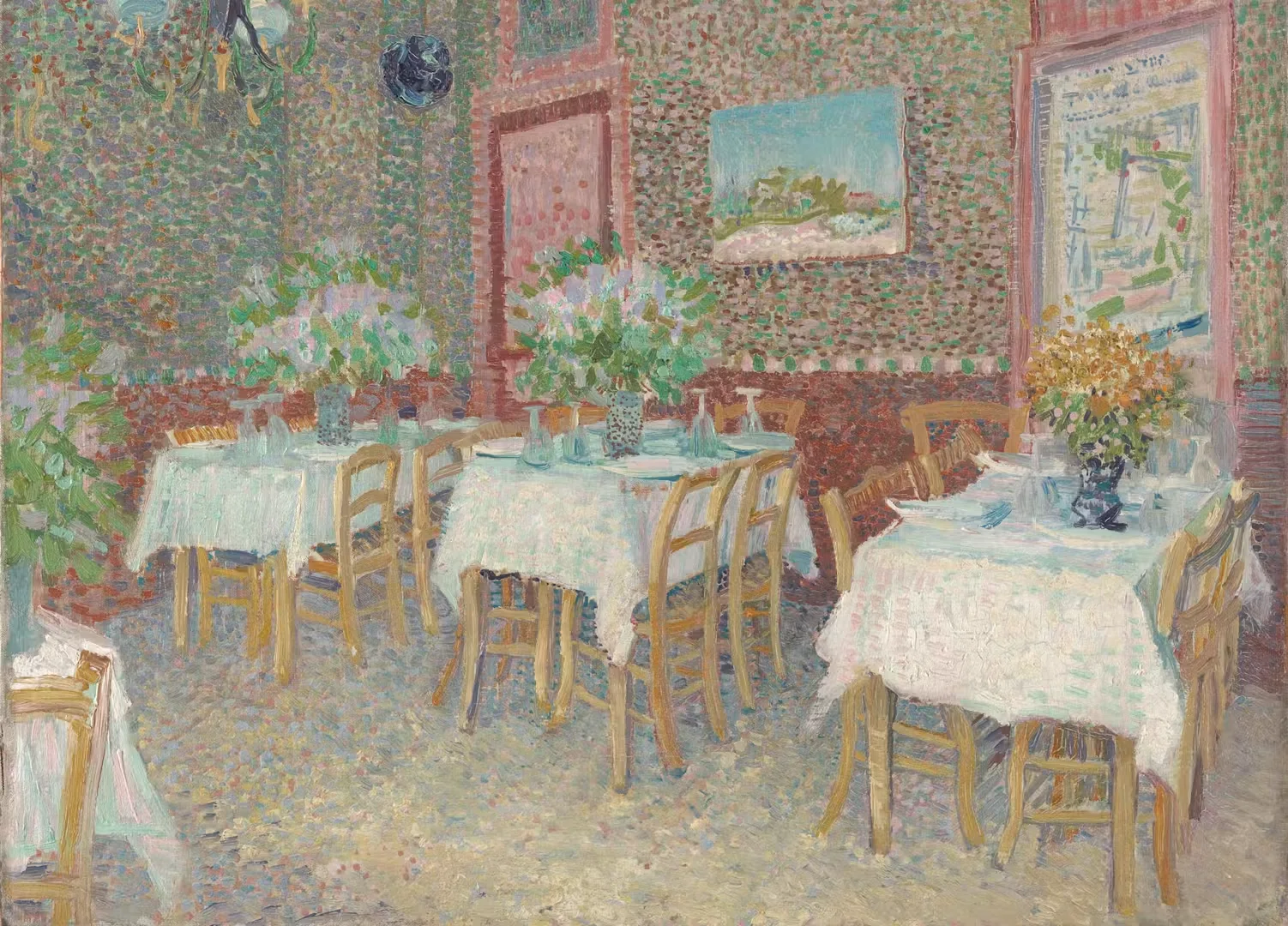 ゴッホ展　ロルバーン　レストランの内部 大ゴッホ展」出品作⑱ ゴッホ《レストランの内部》パリ、1887年｜美術