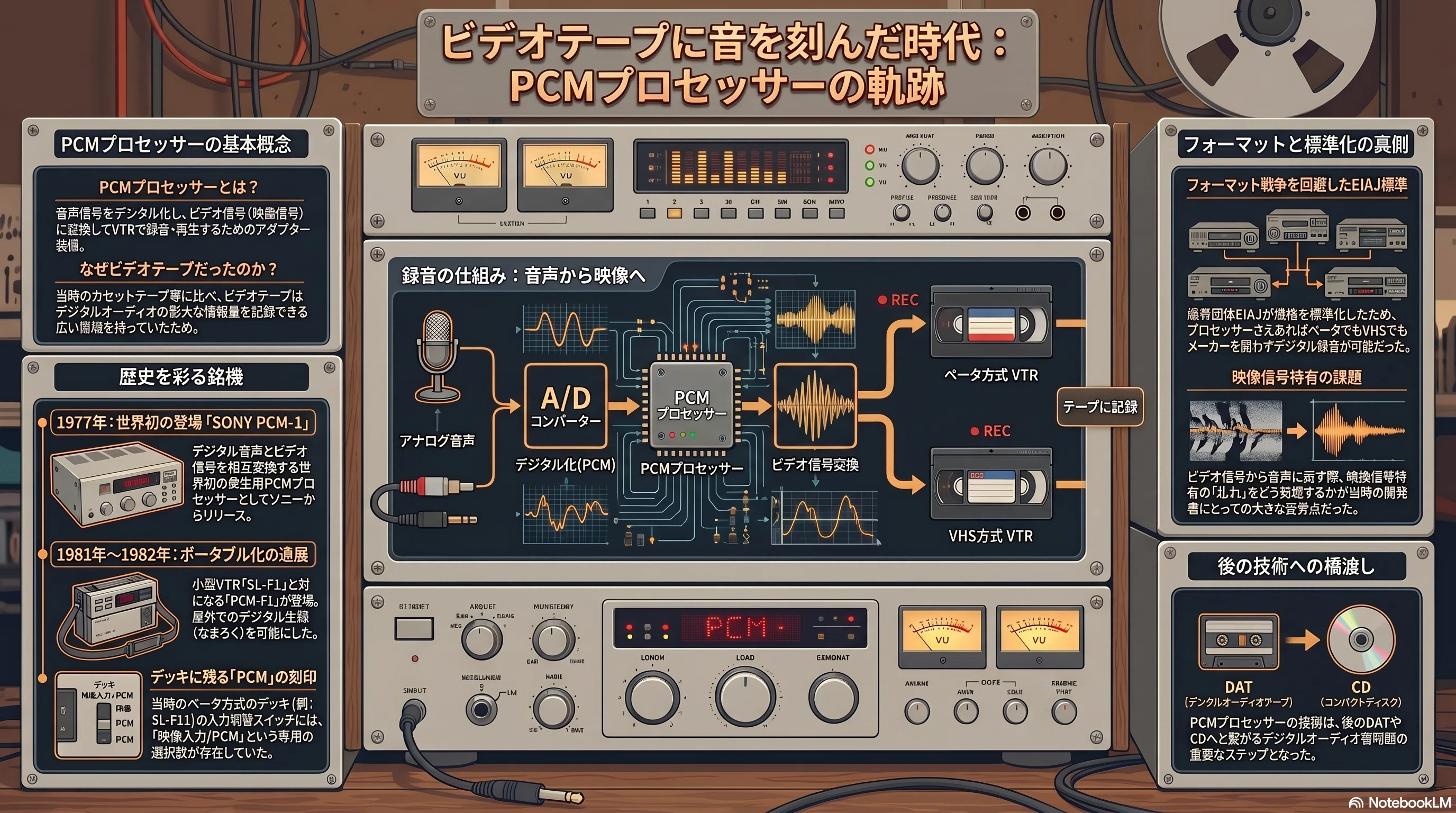 PCM録音：ビデオテープに音を吹き込んだ「PCMプロセッサー」の記憶｜kzn