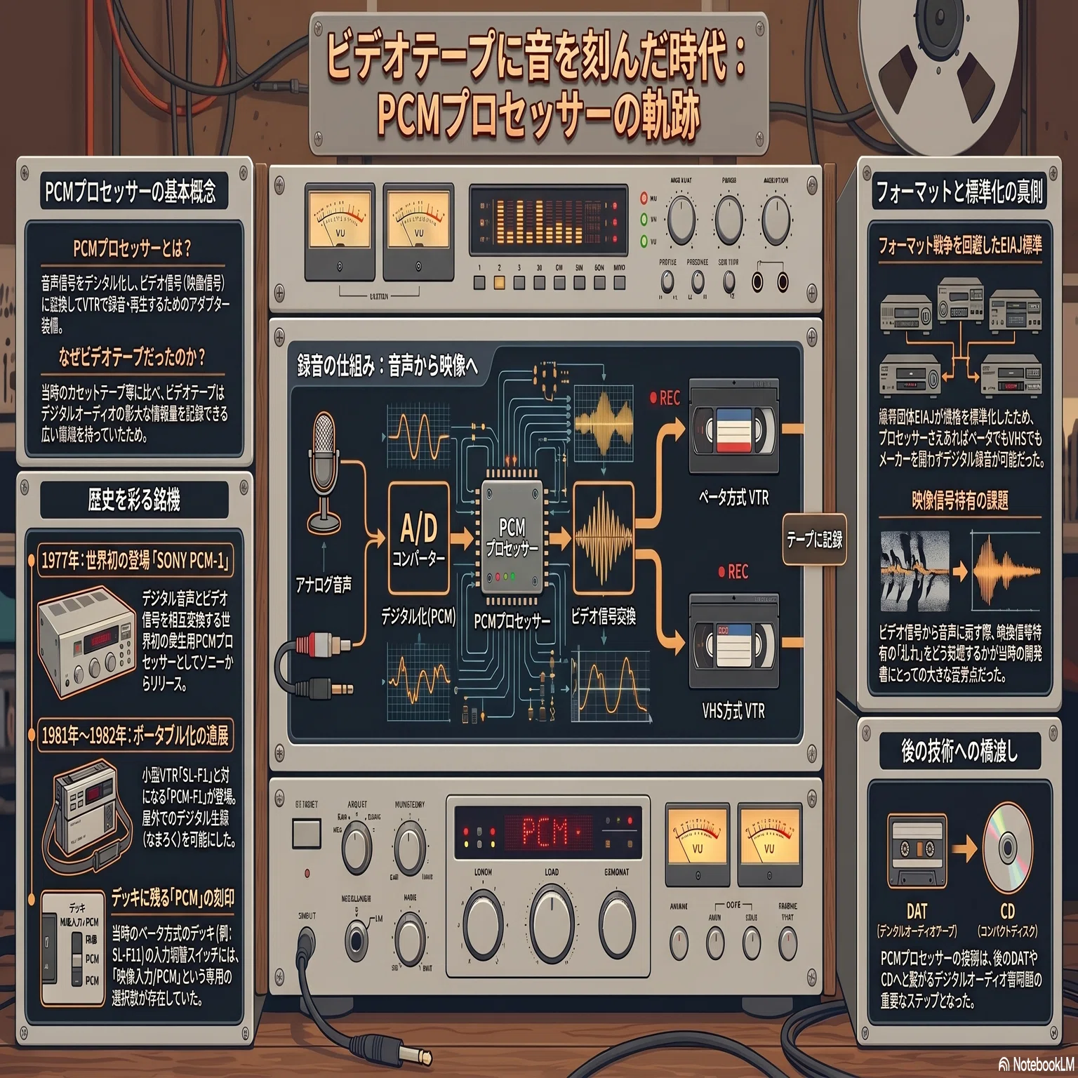 PCM録音：ビデオテープに音を吹き込んだ「PCMプロセッサー」の記憶｜kzn