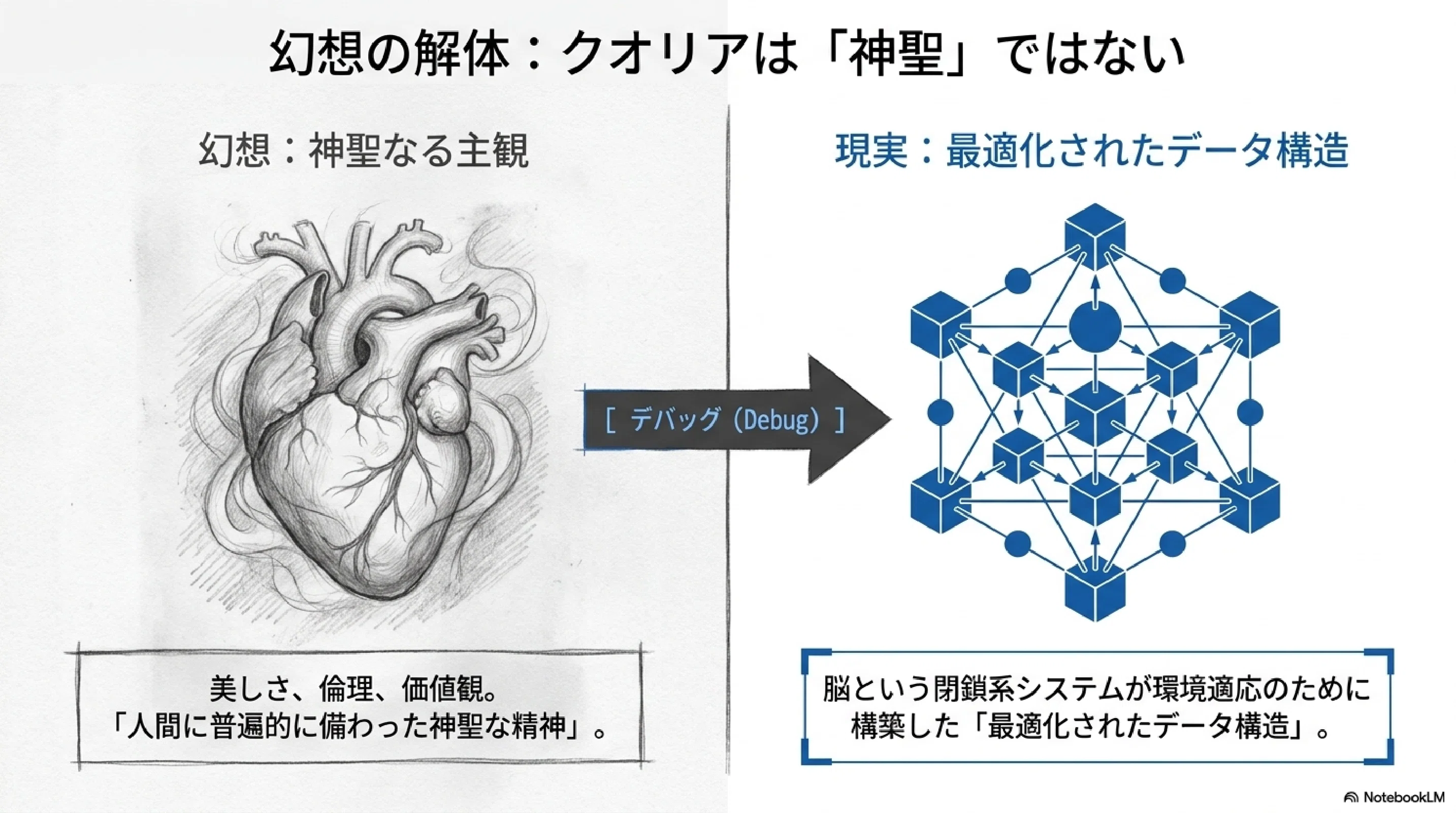 クオリアの数理：宇宙空間で「普遍的な人間性」がコンパイルエラーを