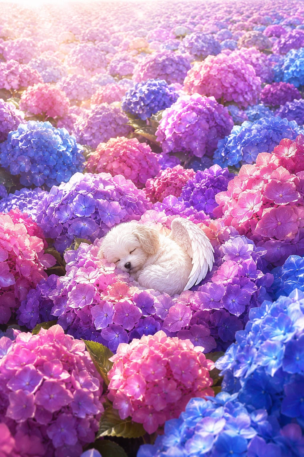 コピペOK】AIでつくる紫陽花の幻想世界｜4作品プロンプト集🌿｜のら