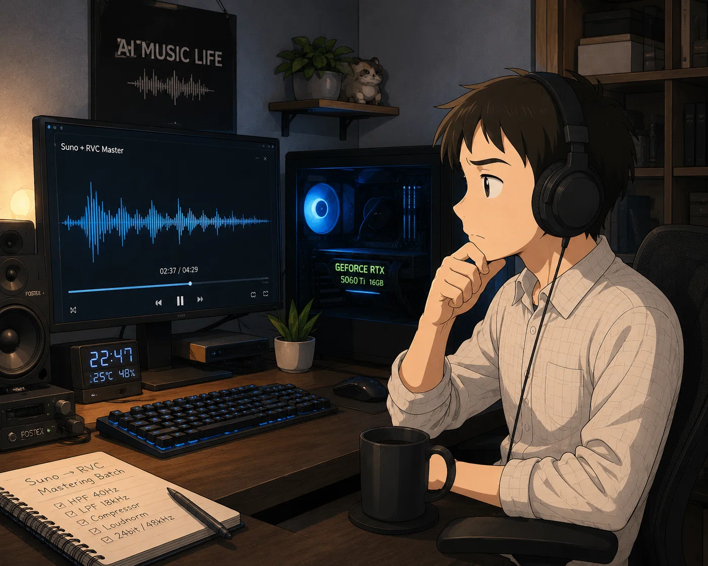 Suno＋RVC音源を少しだけ整えるバッチを作ってみた｜のっぴ