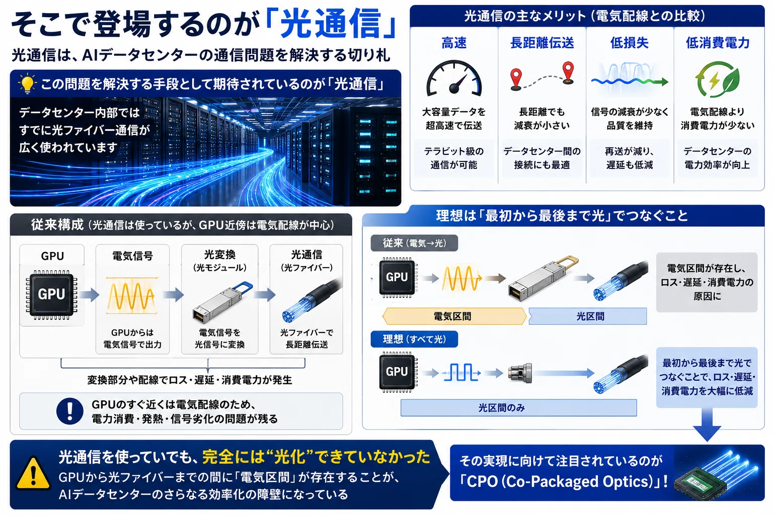 なぜNVIDIAは「CPO」に注目するのか？AIデータセンター時代に始まる“光