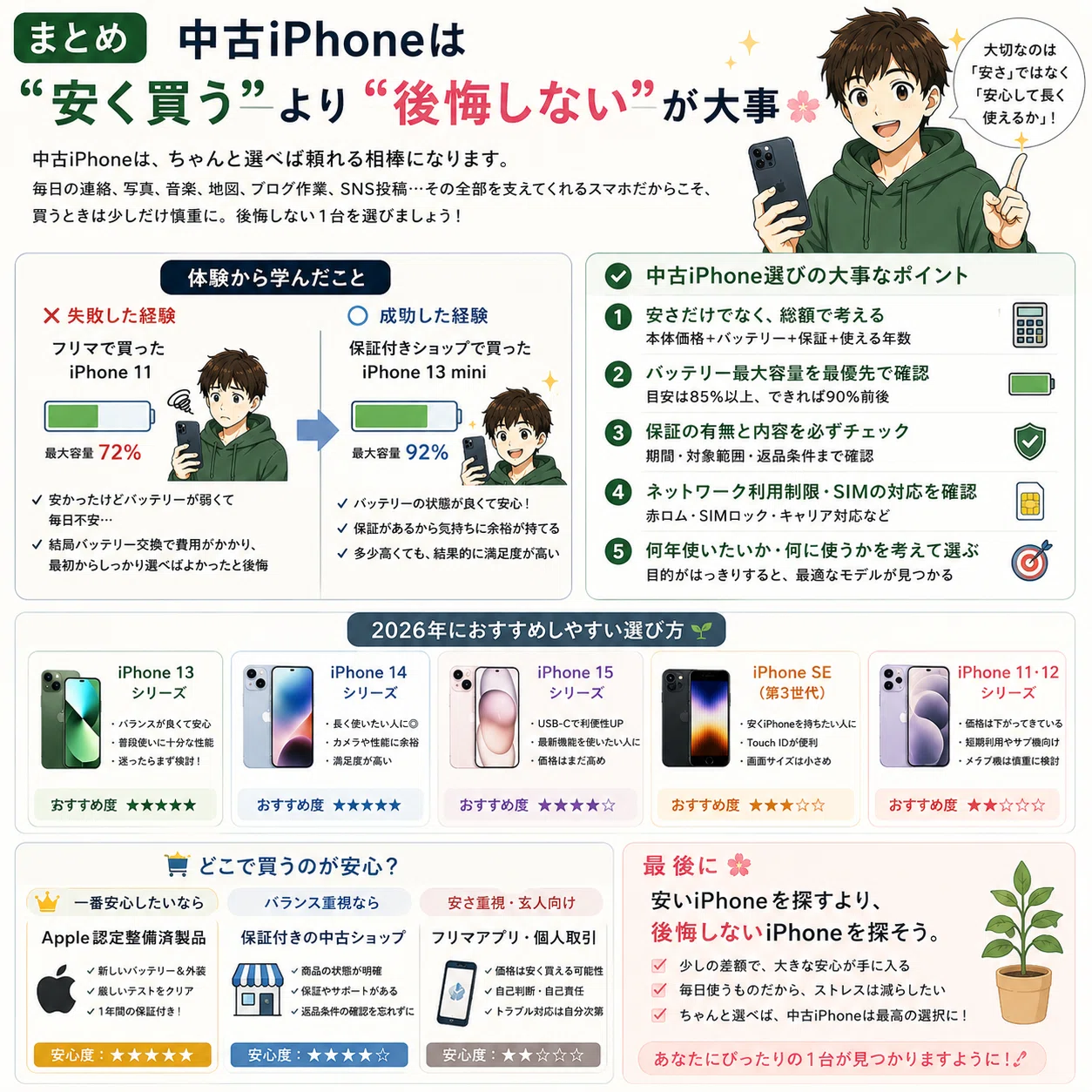 ??【2026年版】中古iPhoneの選び方?安さに飛びついて失敗した僕が 