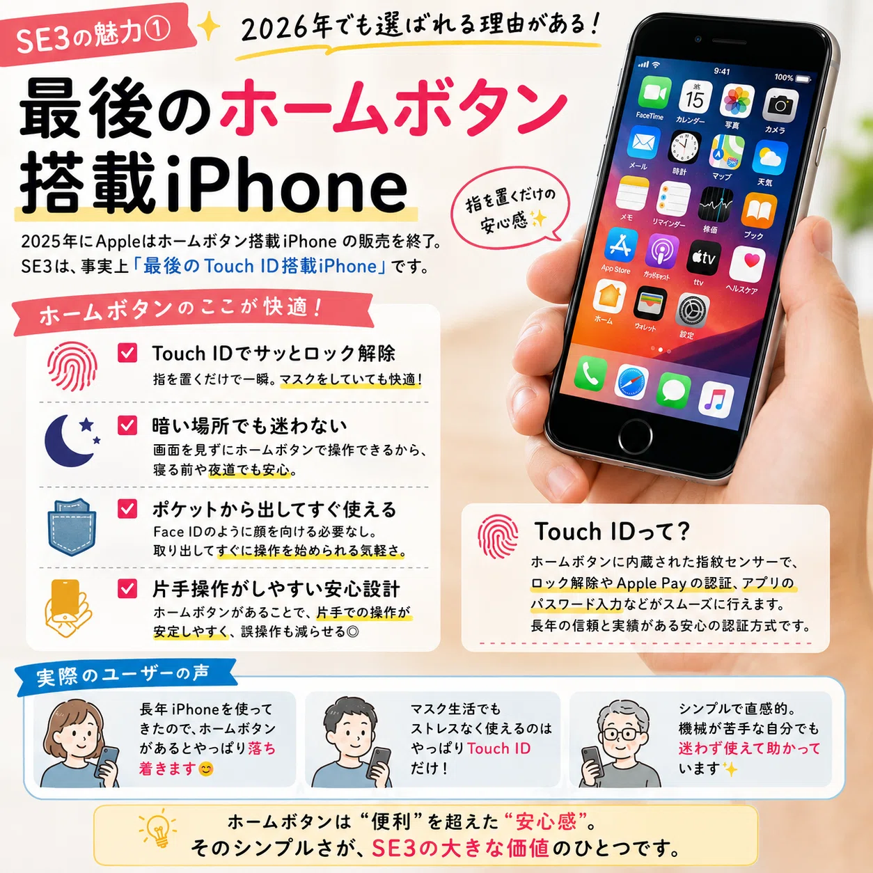 📱📱2026年版｜iPhone SE（第3世代）はまだ使える？販売終了後も根強い