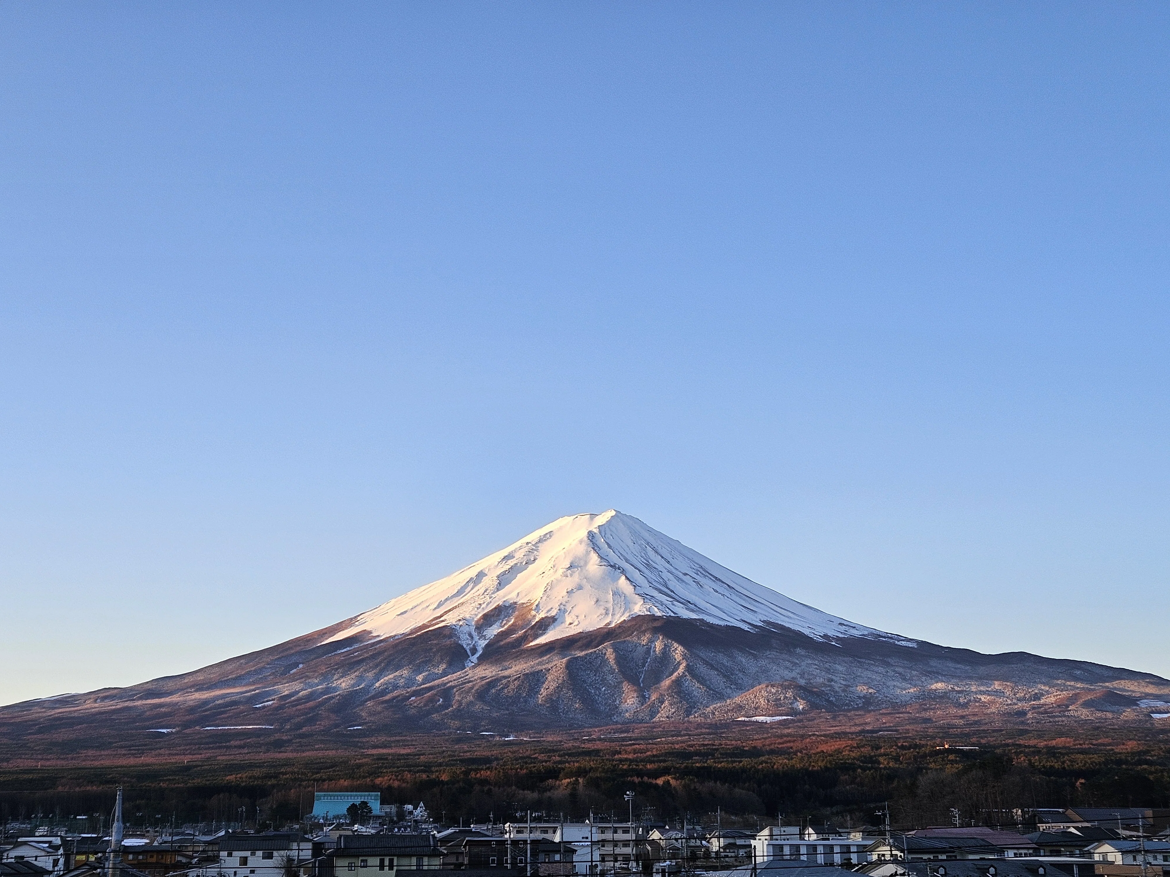 朝一番の富士山｜夢の超特急